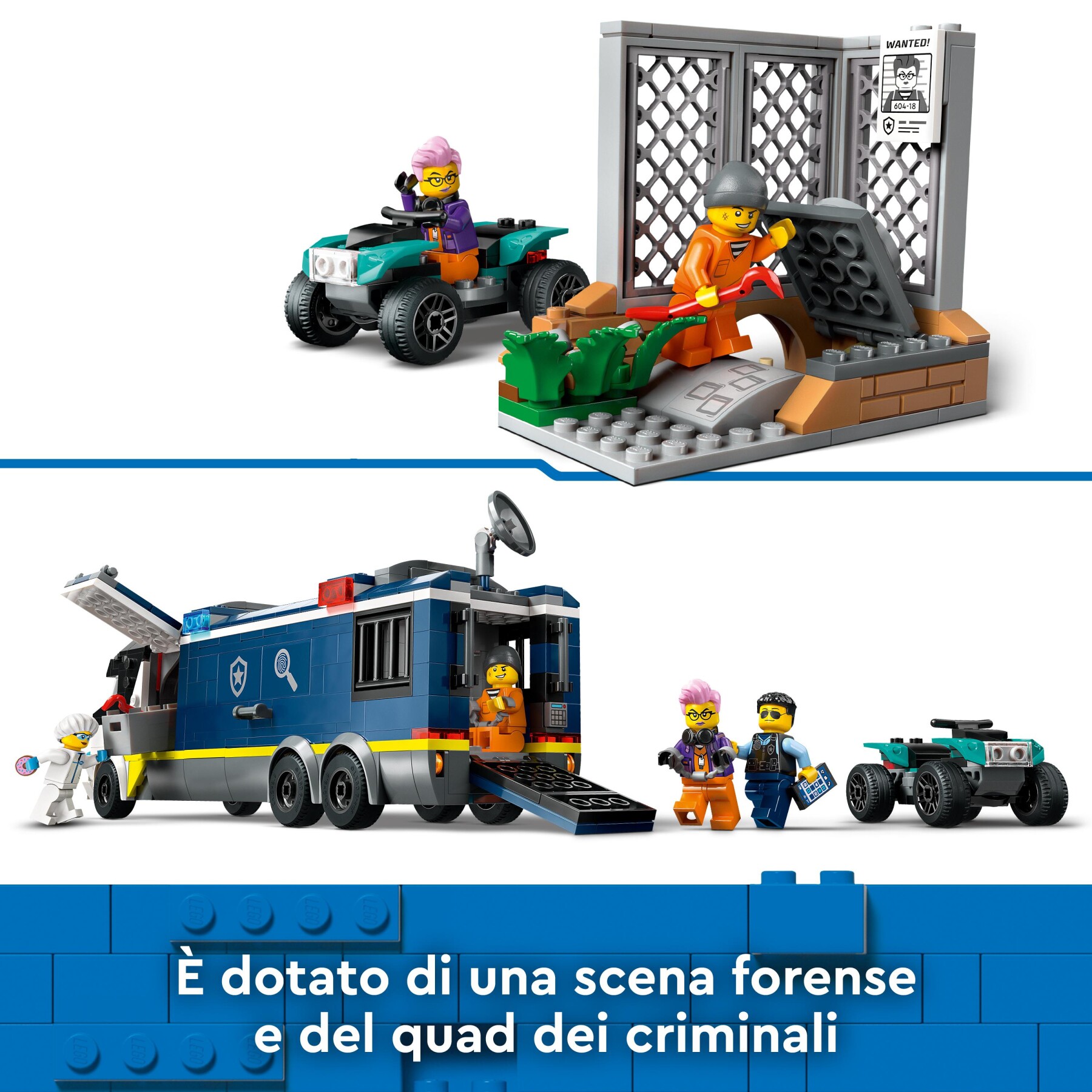 LEGO CITY CAMION LABORATORIO MOBILE DELLA POLIZIA 60418