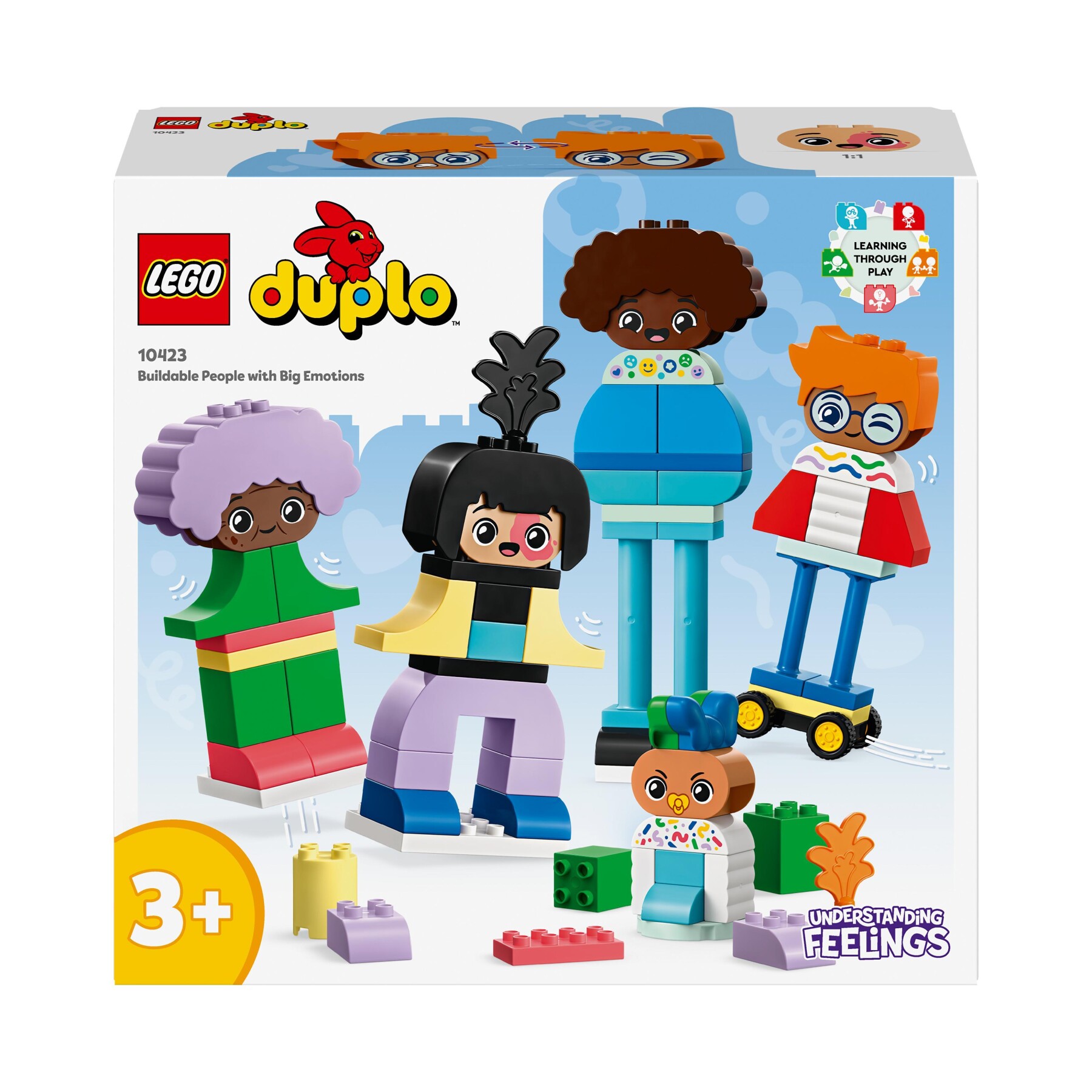 Lego duplo 10423 persone da costruire con grandi emozioni, gioco per bambini 3+ anni in su con 71 mattoncini e 5 personaggi - LEGO DUPLO