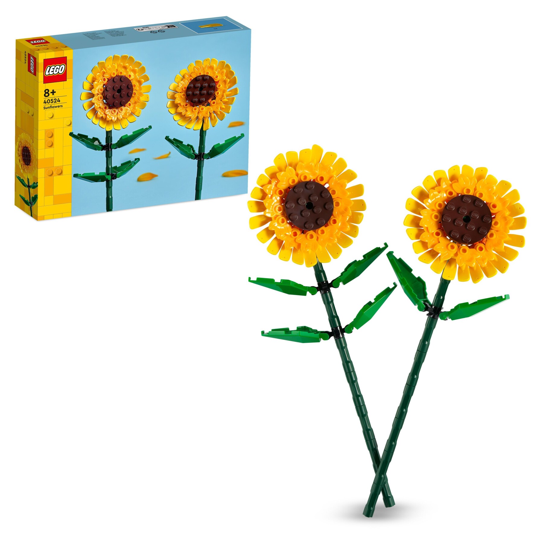 Lego creator 40524 girasoli, fiori finti per bambini 8+ compatibile con bouquet fiori artificiali, regalo per ragazza o ragazzo - LEGO CREATOR