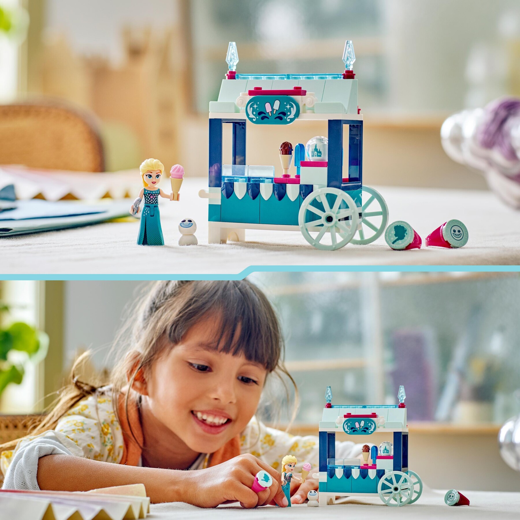Lego disney princess 43234 le delizie al gelato di elsa frozen, carretto dei gelati delle principesse, giochi per bambini 5+ - DISNEY PRINCESS, LEGO DISNEY PRINCESS, Frozen
