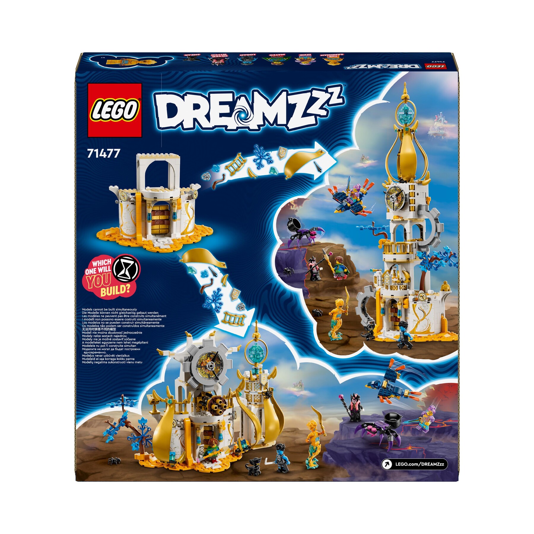 Lego dreamzzz 71477 la torre di sandman, castello giocattolo trasformabile con personaggi, regalo per bambini di 9+ anni - LEGO DREAMZZZ