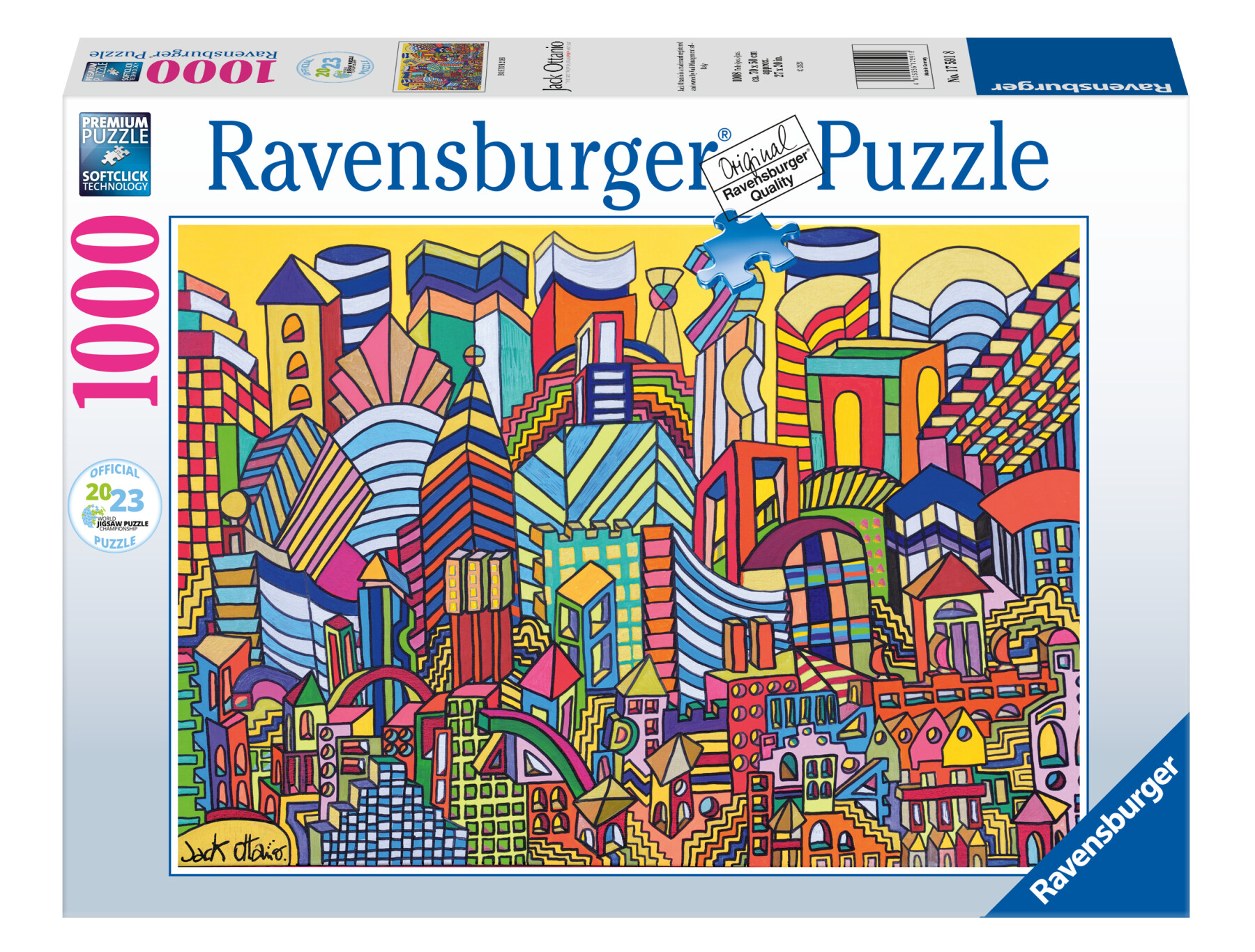 Ravensburger - puzzle boston by jack ottanio wjpc, 1000 pezzi, puzzle adulti - RAVENSBURGER