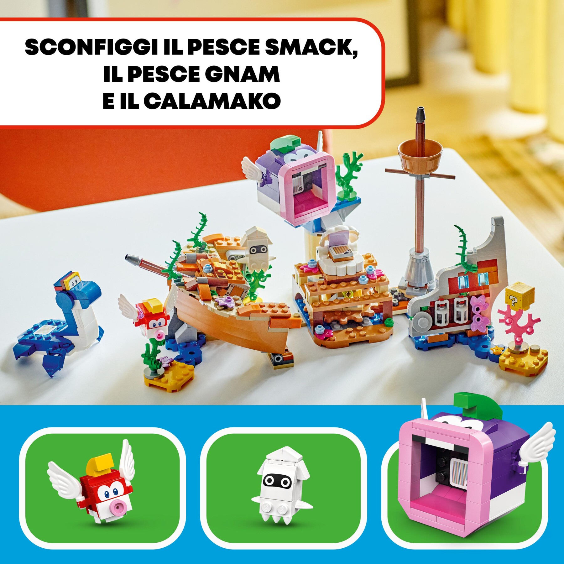 Lego super mario 71432 pack di espansione il veliero sommerso di dorrie, giochi bambini 7+ con barca giocattolo e 4 personaggi - LEGO® Super Mario™, Super Mario