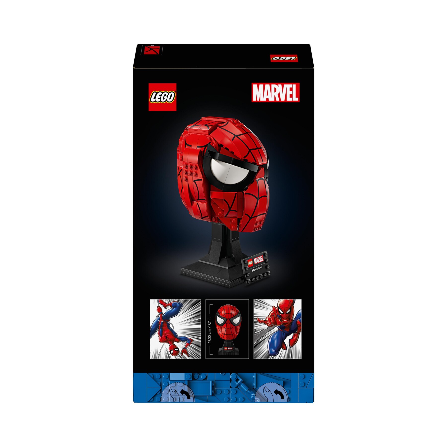 Lego marvel 76285 maschera di spider-man, modellino da costruire del supereroe, regalo per adulti, uomo, donna, papà e mamma - LEGO SUPER HEROES, Avengers, Spiderman