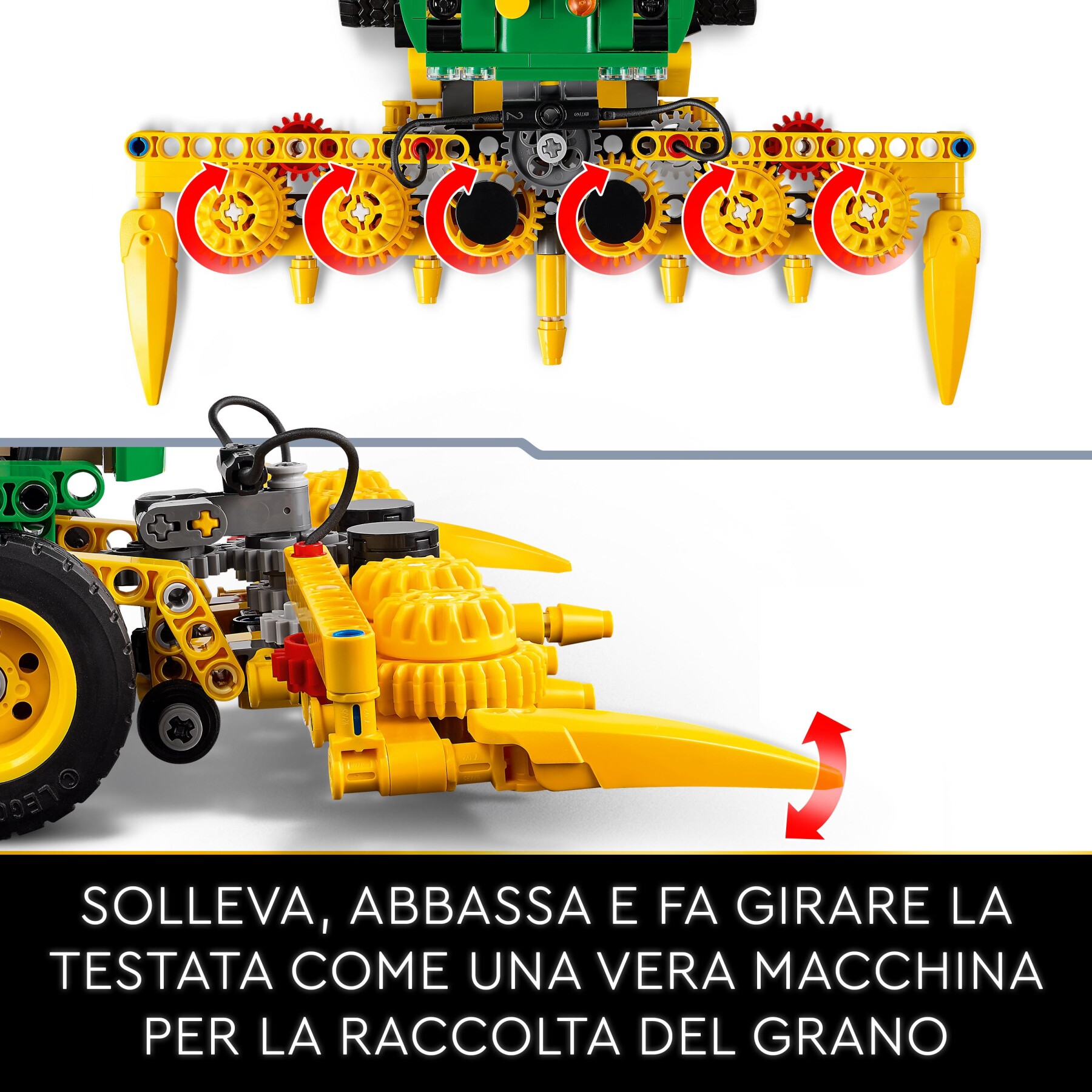 Lego technic 42168 john deere 9700 forage harvester, trattore giocattolo per bambini 9+ anni, veicolo mietitrebbia funzionante - LEGO TECHNIC
