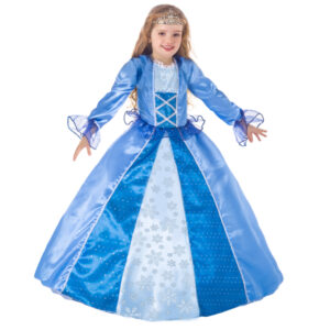 Bellissimo costume completo da “ principessa delle nevi ” disponibile in diverse taglie - 