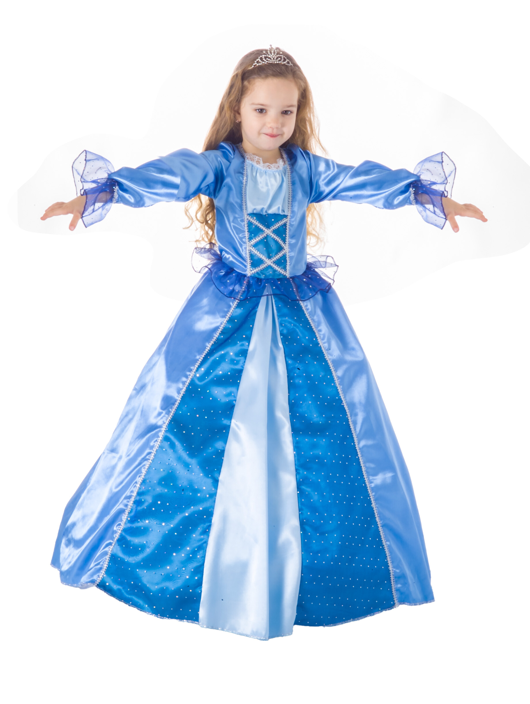 Bellissimo costume completo da “ principessa delle nevi ” disponibile in diverse taglie - 