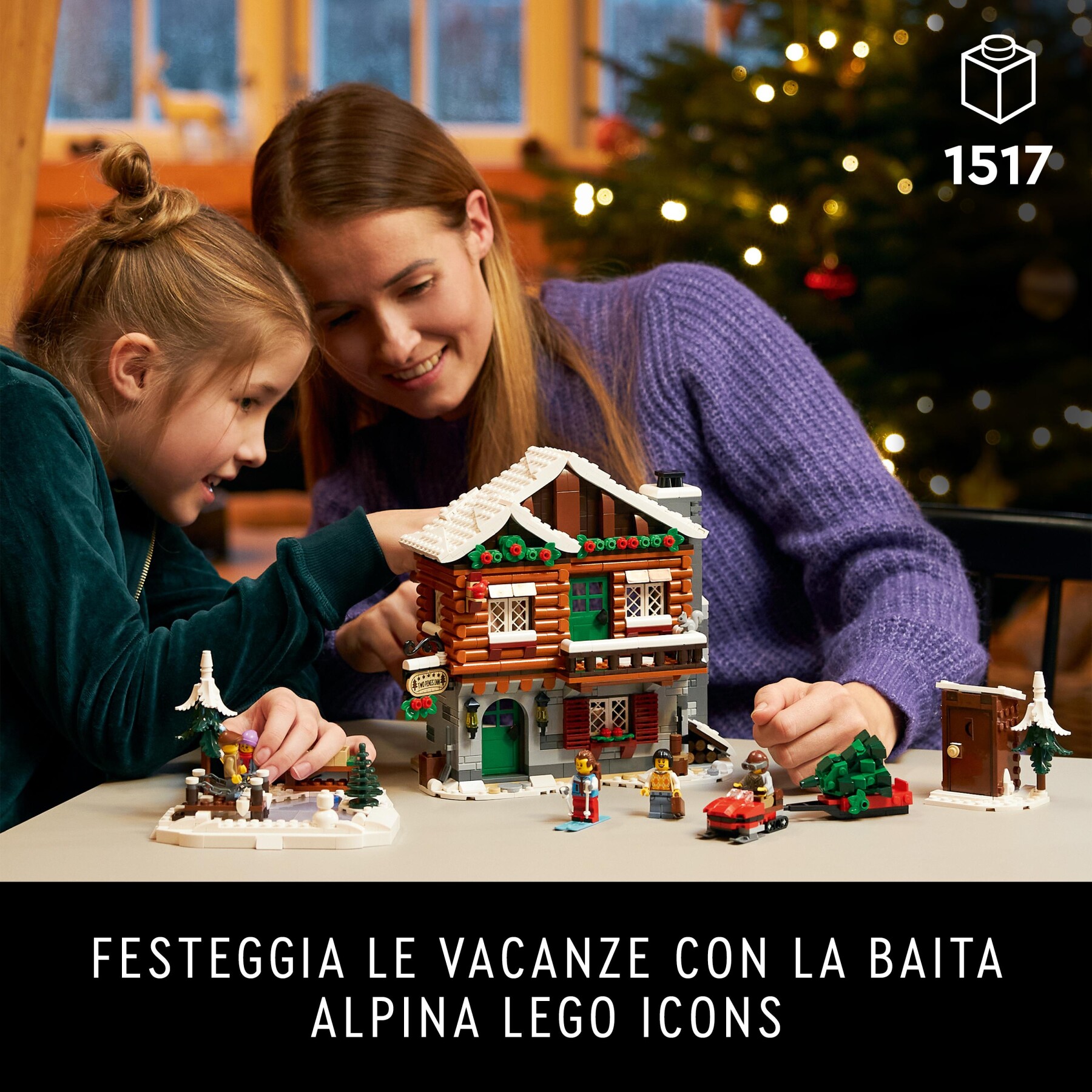 Lego icons 10325 baita alpina, modellino di casa con minifigure, modellismo da costruire per adulti, regalo per donna e uomo - Lego, LEGO ICONS