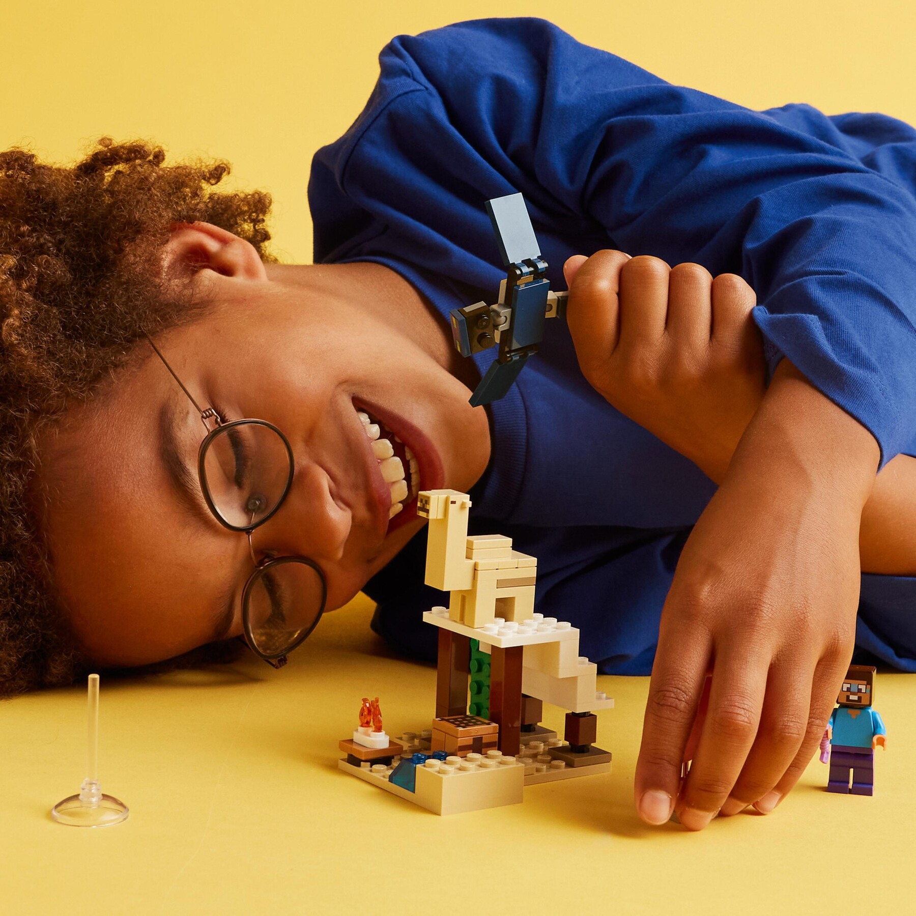 Lego minecraft 21251 spedizione di steve nel deserto, gioco per bambini di 6+ anni, bioma con casa giocattolo e personaggi - MINECRAFT