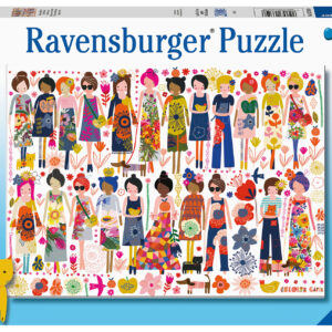 Ravensburger - puzzle amiche e fiori, 200 pezzi xxl, età raccomandata 8+ anni - RAVENSBURGER