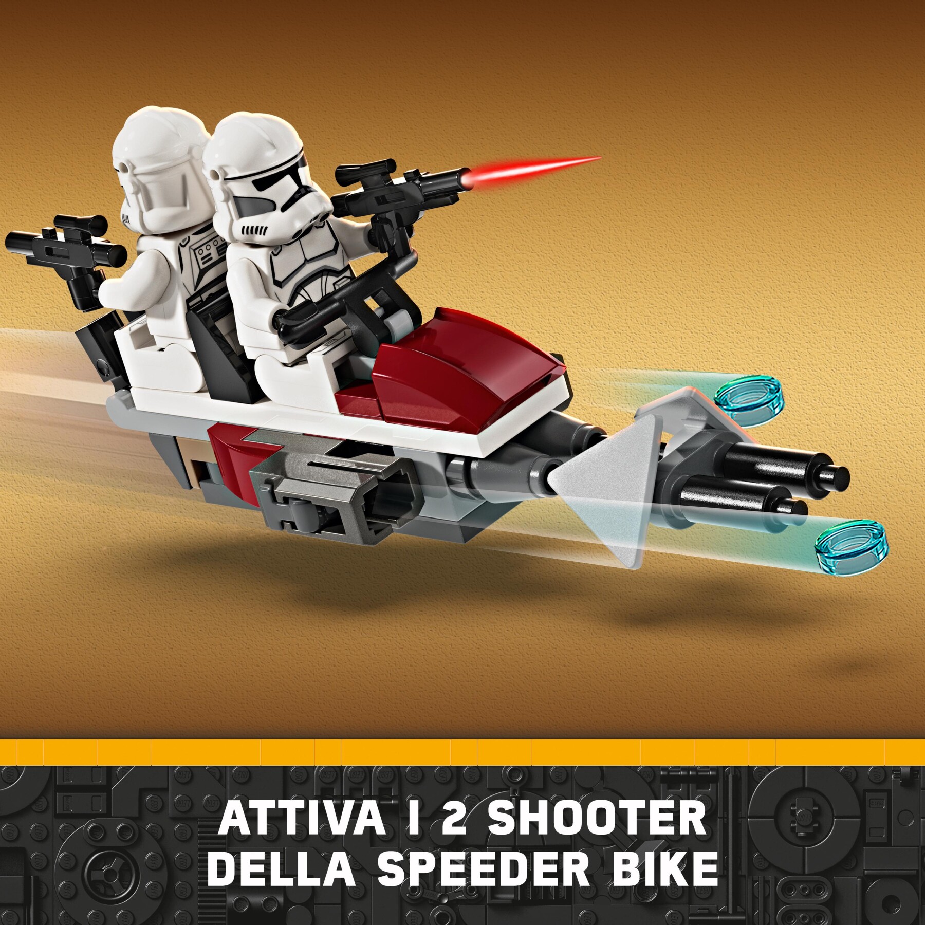 Lego star wars 75372 battle pack clone trooper e battle droid con veicolo giocattolo speeder bike, idea regalo bambini 7+ anni - LEGO® Star Wars™, Star Wars