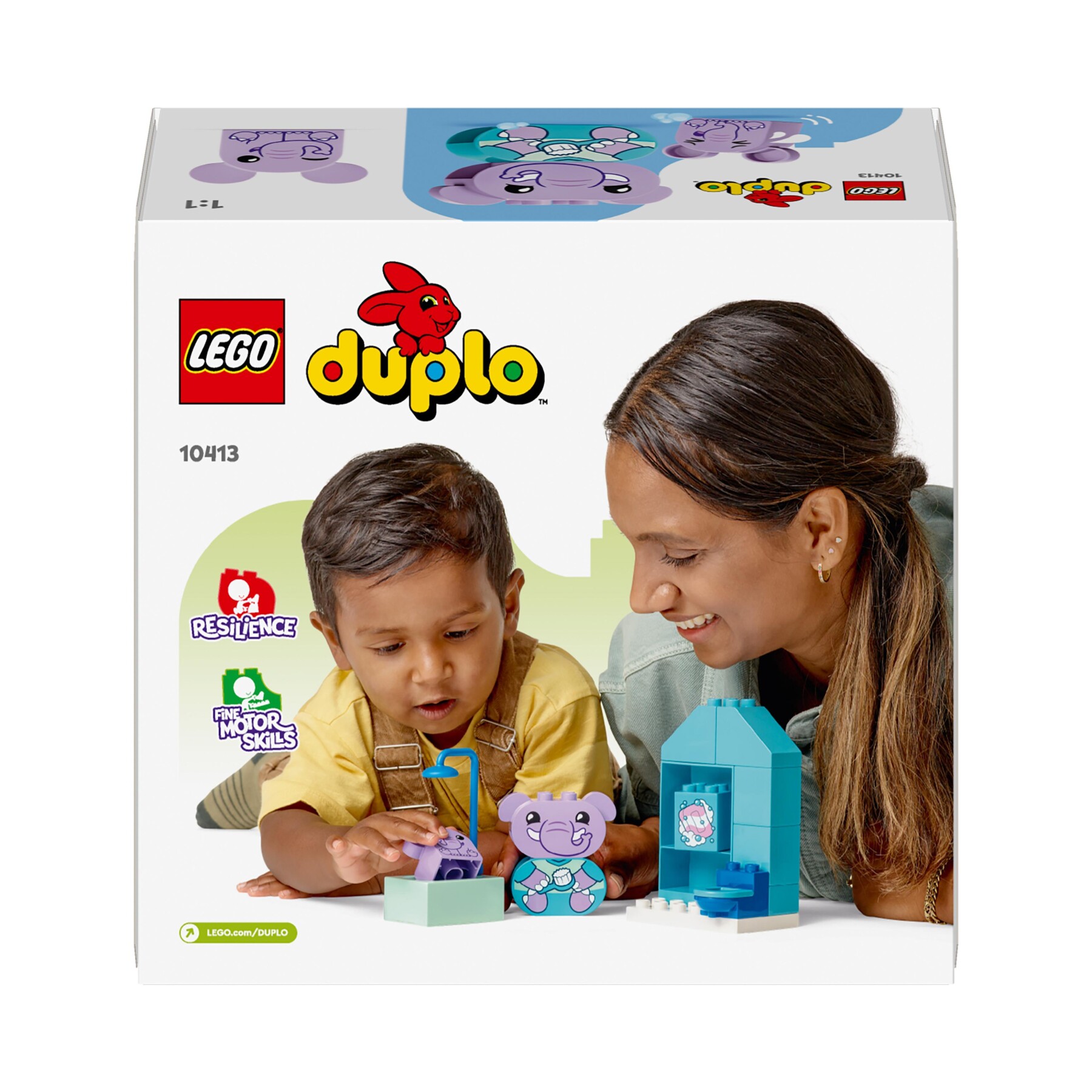 Lego duplo 10413 attività quotidiane: il bagnetto, giochi per bambini da 1.5 anni, playset didattico con 2 elefanti giocattolo - LEGO DUPLO