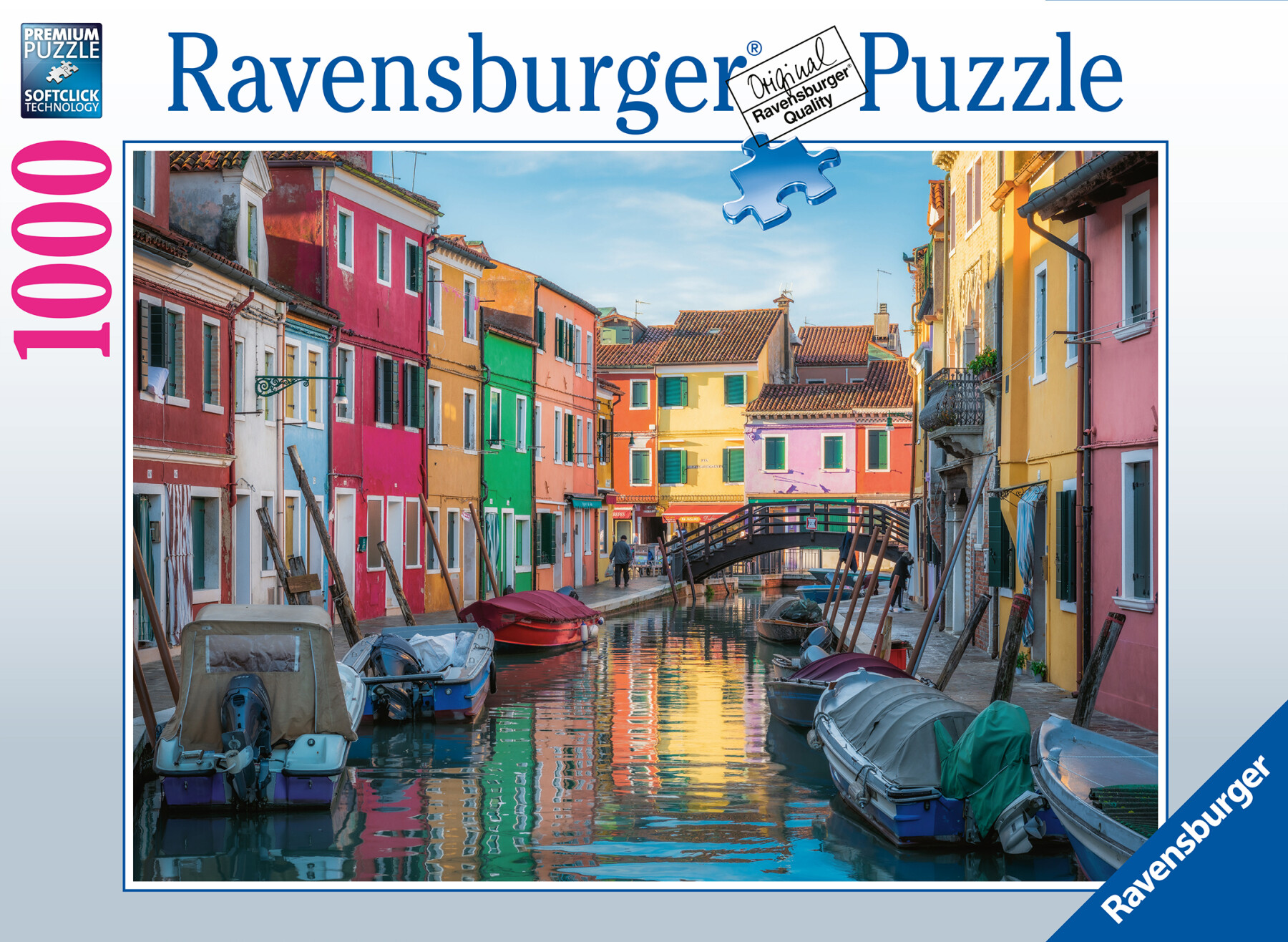 Ravensburger - puzzle burano, italia, 1000 pezzi, puzzle adulti - RAVENSBURGER
