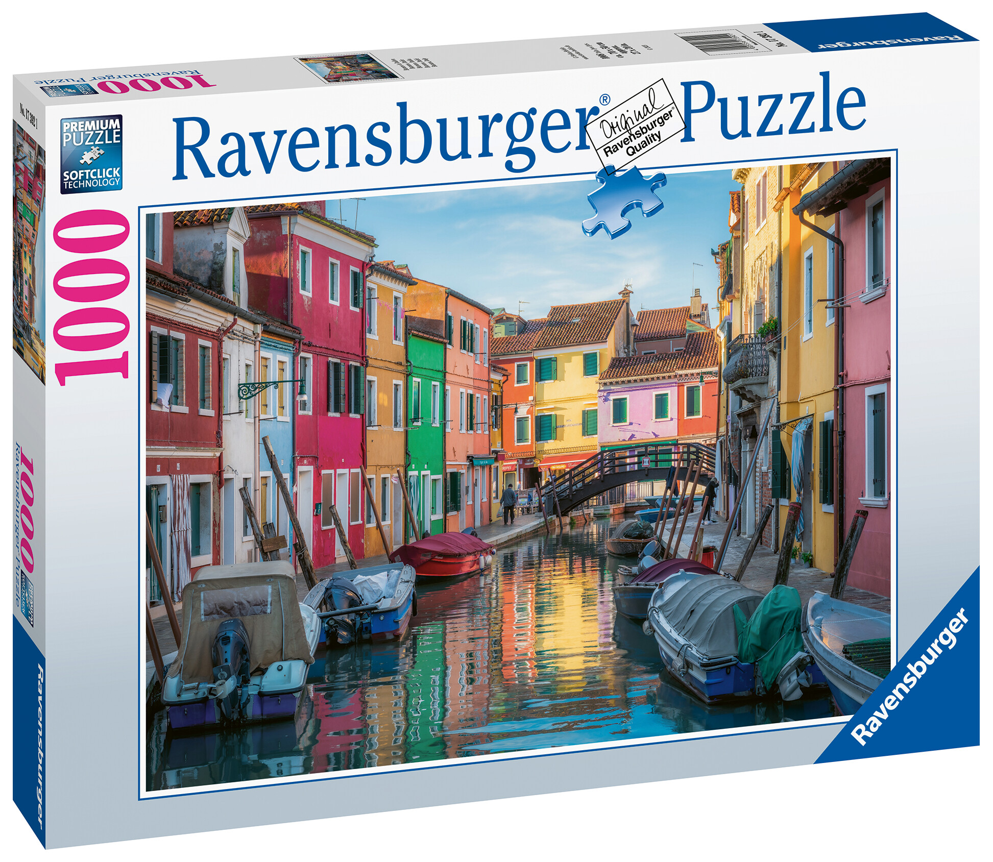 Ravensburger - puzzle burano, italia, 1000 pezzi, puzzle adulti - RAVENSBURGER