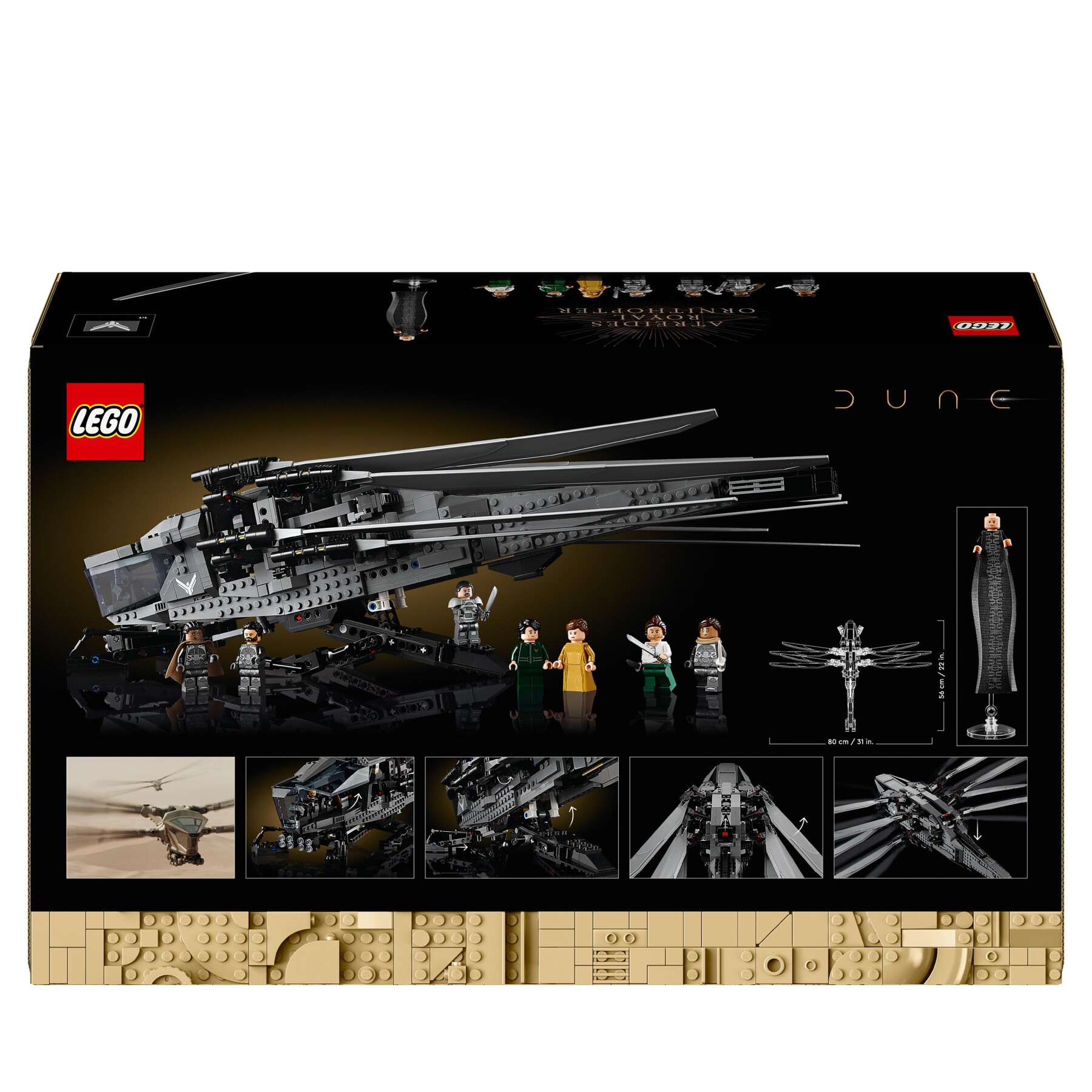 Lego icons 10327 dune atreides ornitottero reale, set per adulti da collezione, idea regalo donna, uomo e amanti del cinema - Lego, LEGO ICONS