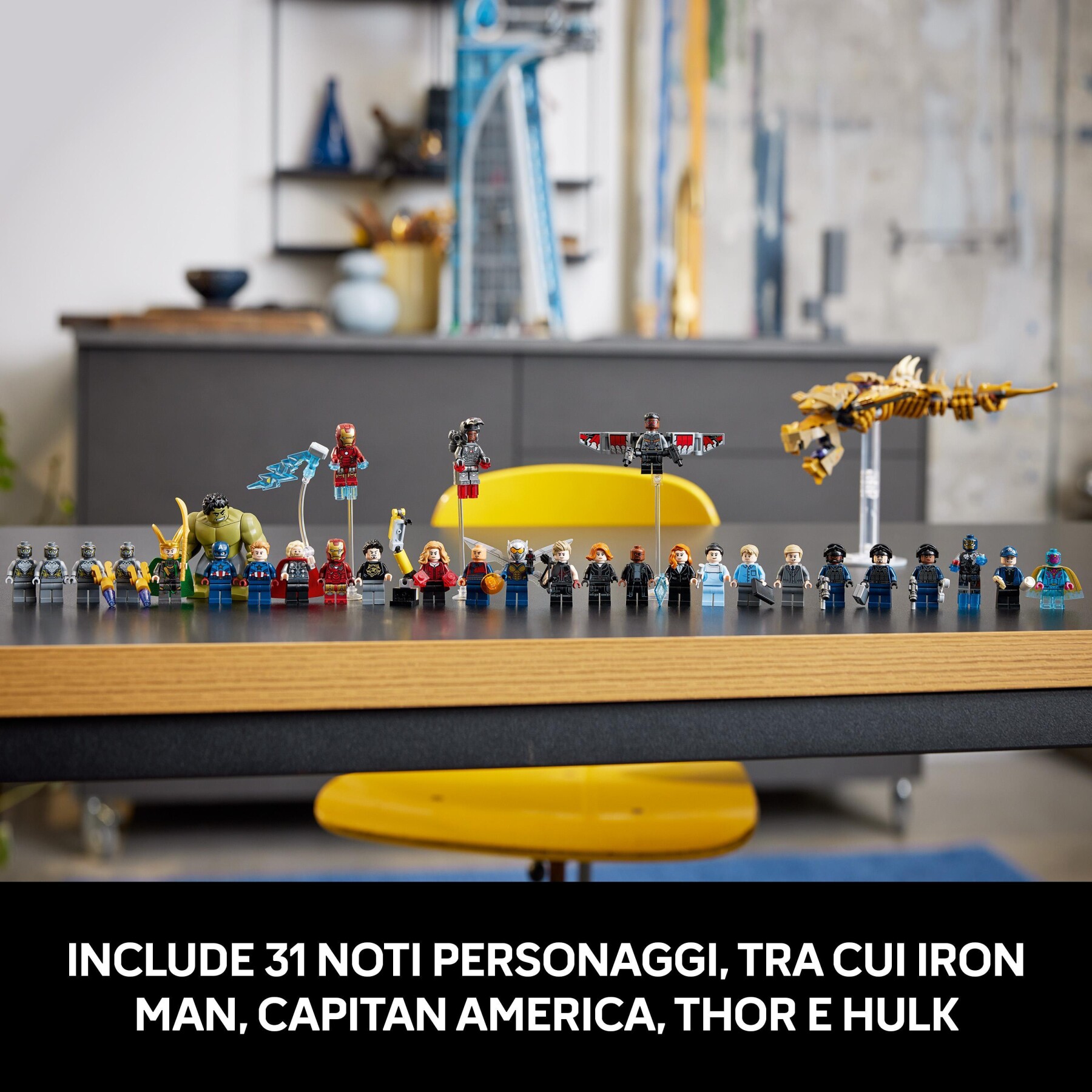 Lego marvel 76269 torre degli avengers, kit modellismo per adulti con modellino di aereo e 31 minifigure, regalo uomo o donna - LEGO SUPER HEROES, Avengers