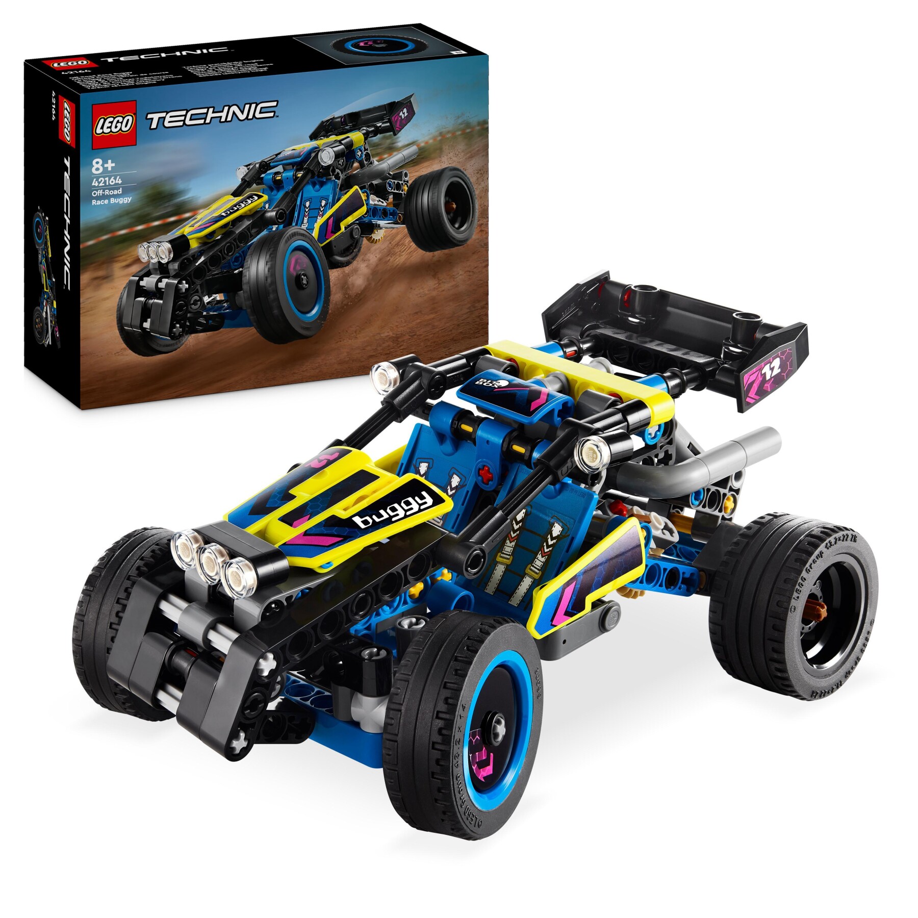 Lego technic 42164 buggy da corsa, macchina giocattolo per bambini da 8 anni in su, regalo amanti modellini di auto da gara - LEGO TECHNIC