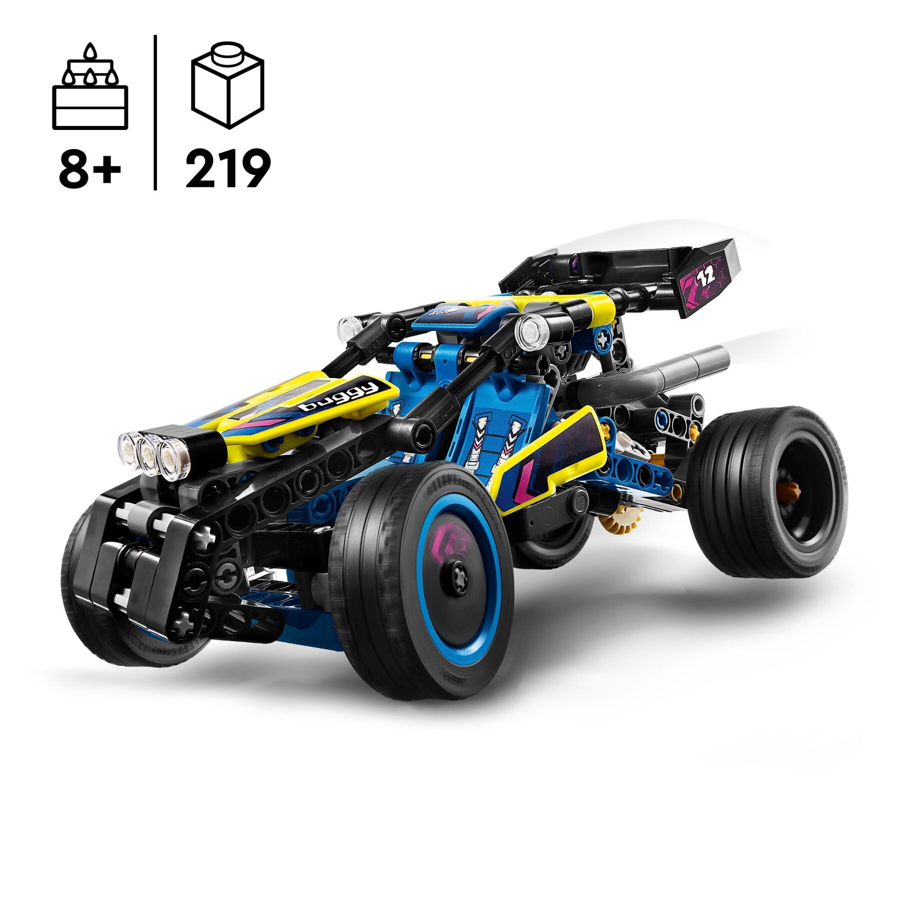 Lego technic 42164 buggy da corsa, macchina giocattolo per bambini da 8 anni in su, regalo amanti modellini di auto da gara - LEGO TECHNIC