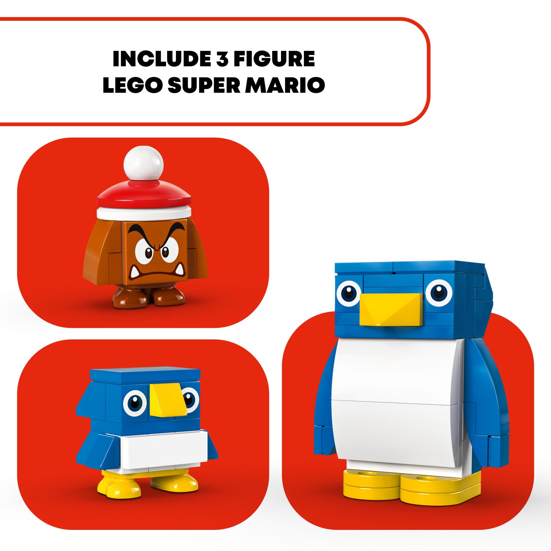 Lego super mario 71430 pack di espansione la settimana bianca della famiglia pinguotto, giochi per bambini 7+ con 3 personaggi - LEGO® Super Mario™, Super Mario