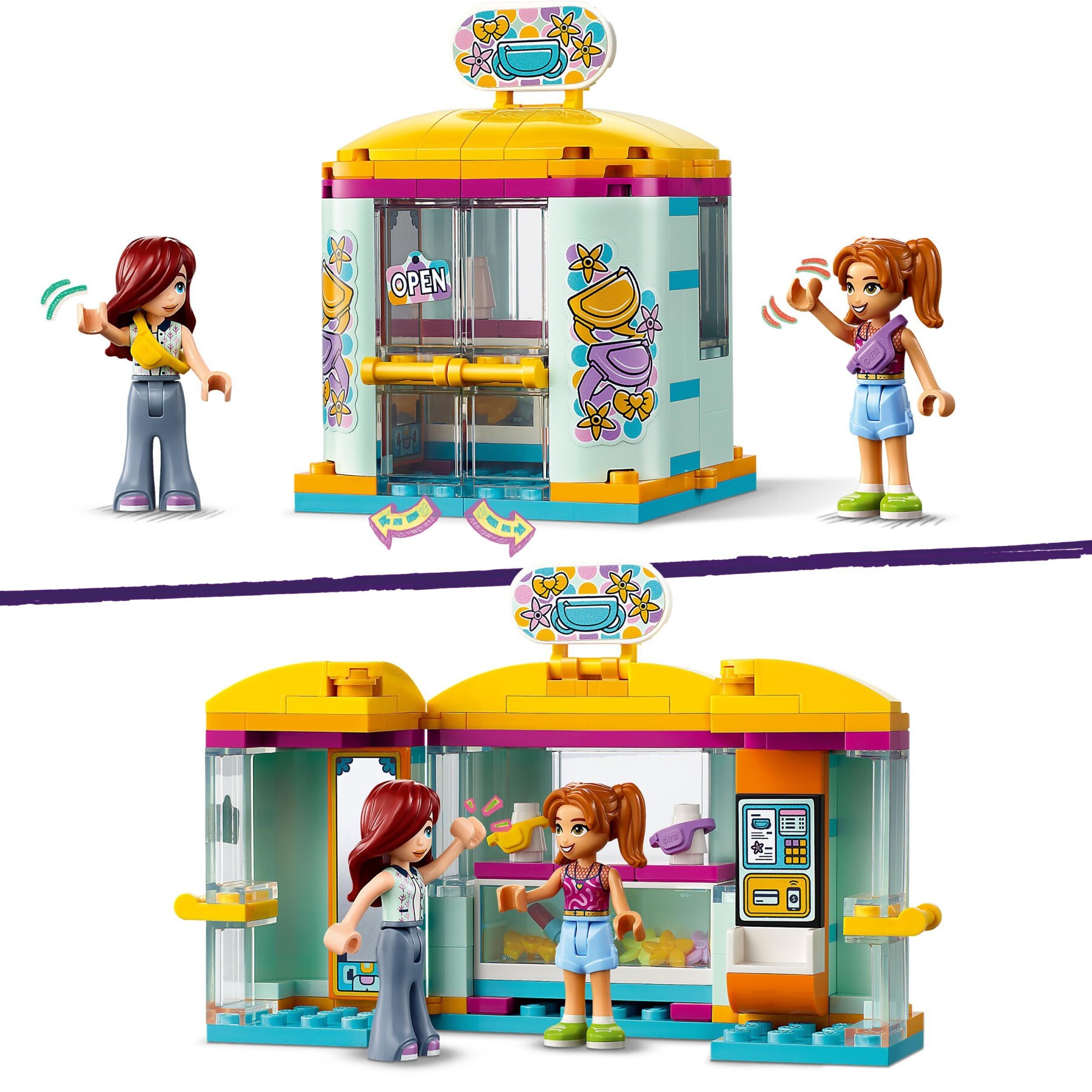 Lego friends 42608 il piccolo negozio di accessori giocattolo, piccolo set di giochi per bambini di 6+ anni con mini bamboline - LEGO FRIENDS
