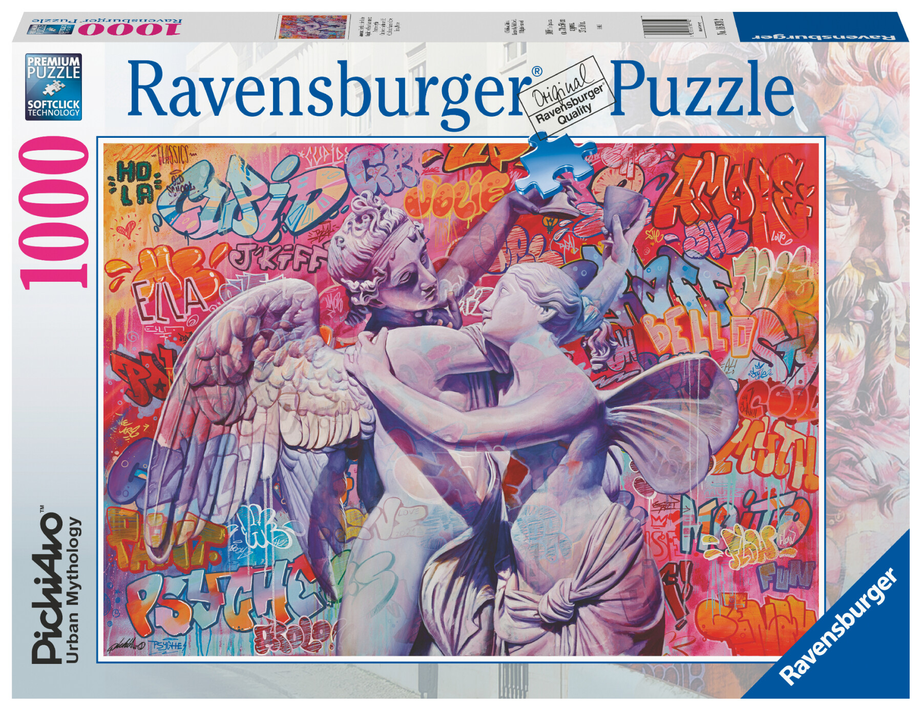 Ravensburger - puzzle amore e psyche, 1000 pezzi, puzzle adulti - RAVENSBURGER