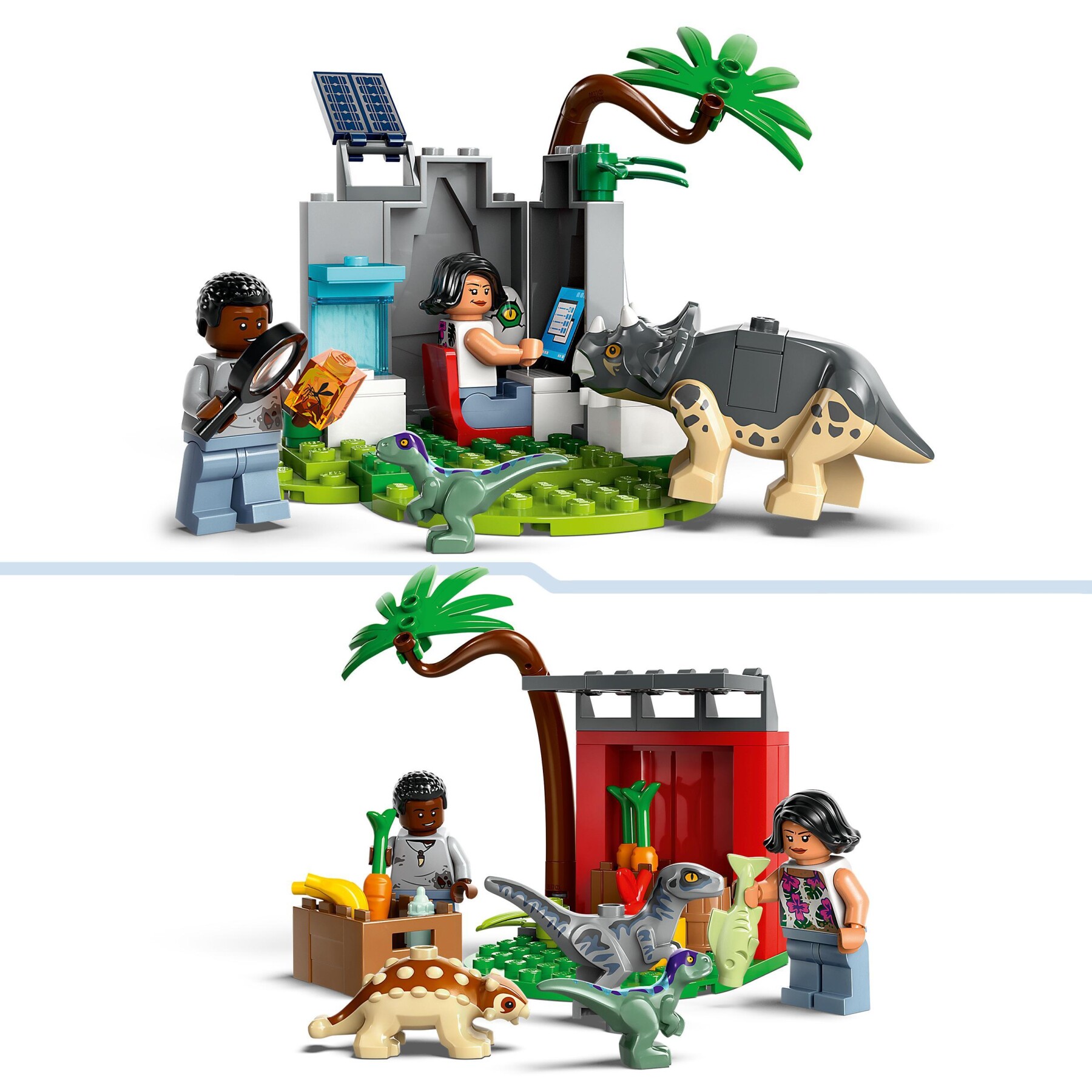 Lego jurassic world 76963 centro di soccorso dei baby dinosauri, giocattolo per bambini di 4+ anni, set con mini animali - Jurassic World, LEGO JURASSIC PARK/W