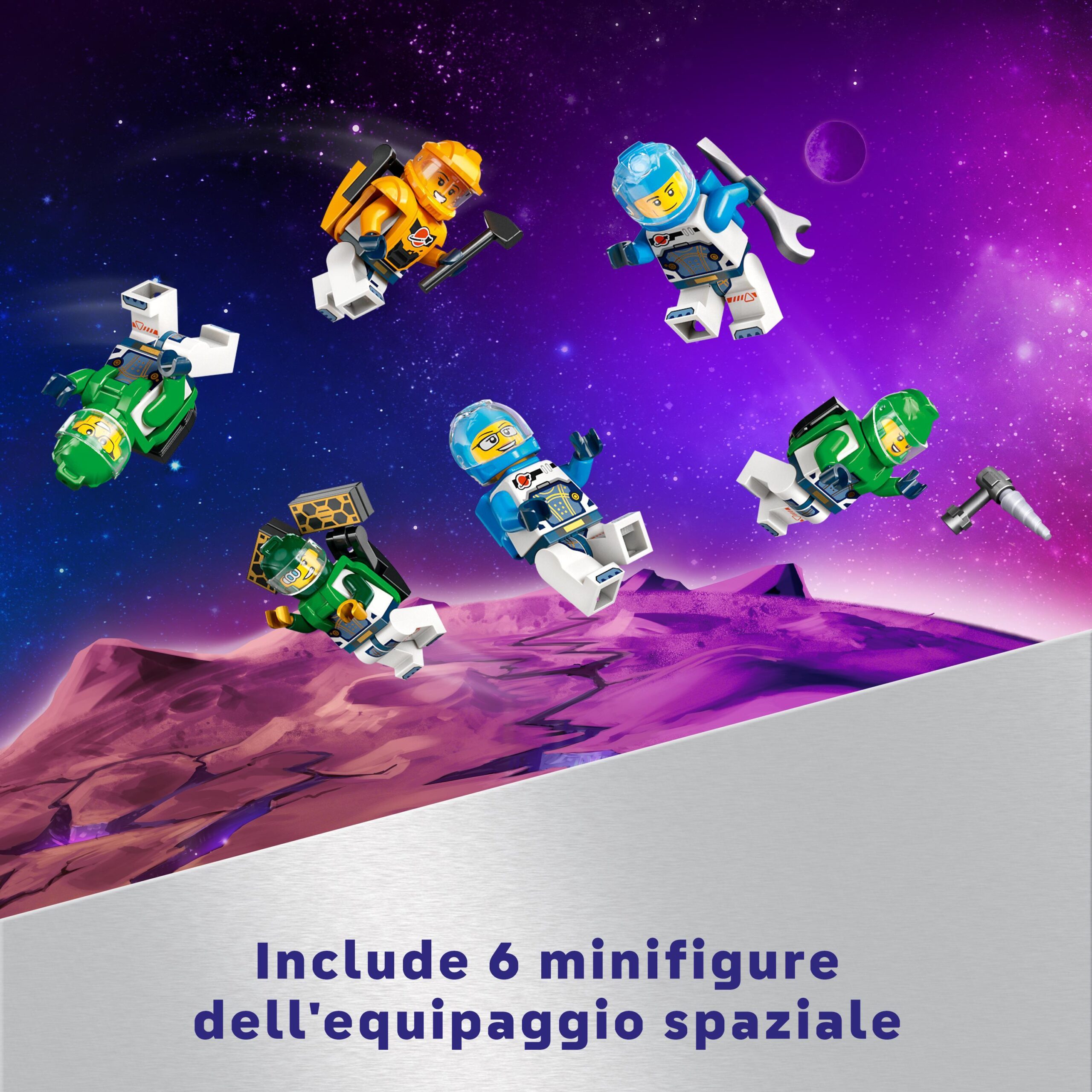 Lego city 60433 stazione spaziale modulare, modellino da costruire per collegare astronavi e moduli gioco per bambini da 7+ - LEGO CITY