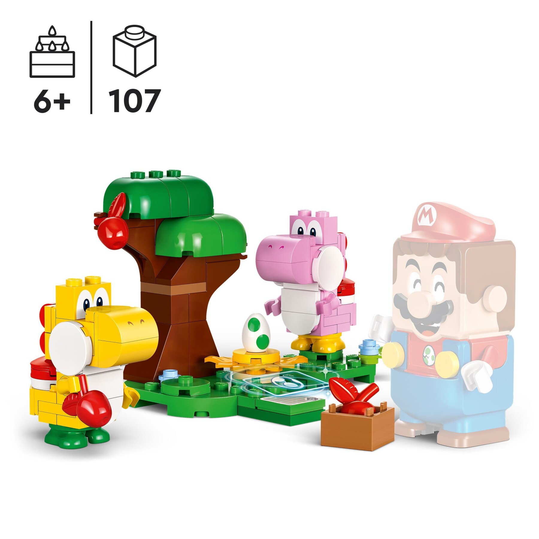 Lego super mario 71428 pack di espansione yoshi nella foresta fuovolosa, giochi per bambini di 6+ con 2 personaggi giocattolo - LEGO® Super Mario™, Super Mario