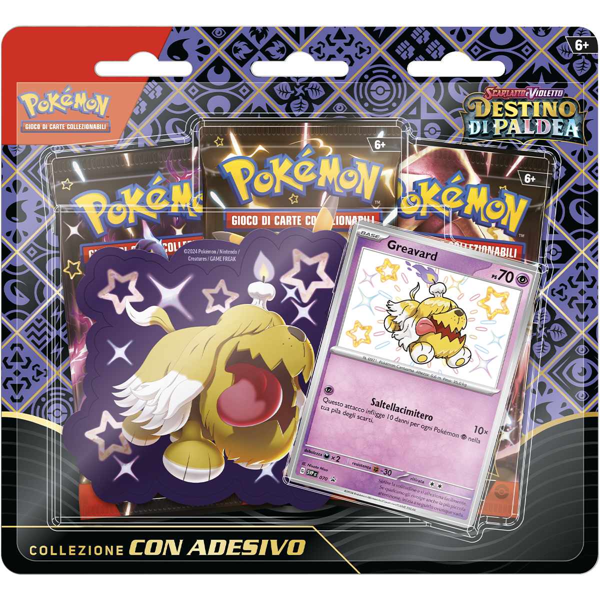 Pokémon destino di paldea collezione con adesivo - POKEMON