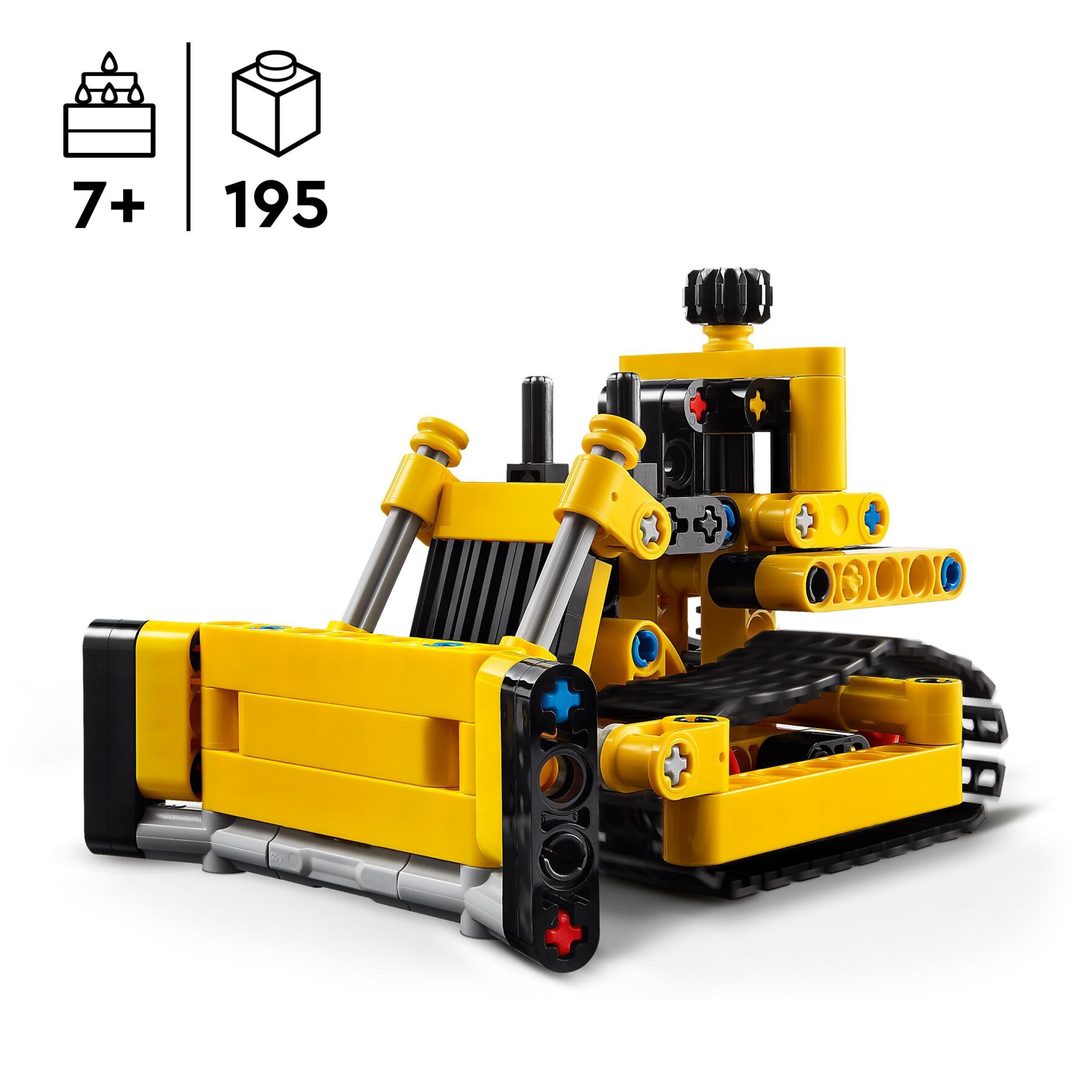 Lego technic 42163 bulldozer da cantiere, giochi per bambini e bambine di 7+ anni, regalo per amanti dei veicoli giocattolo - LEGO TECHNIC