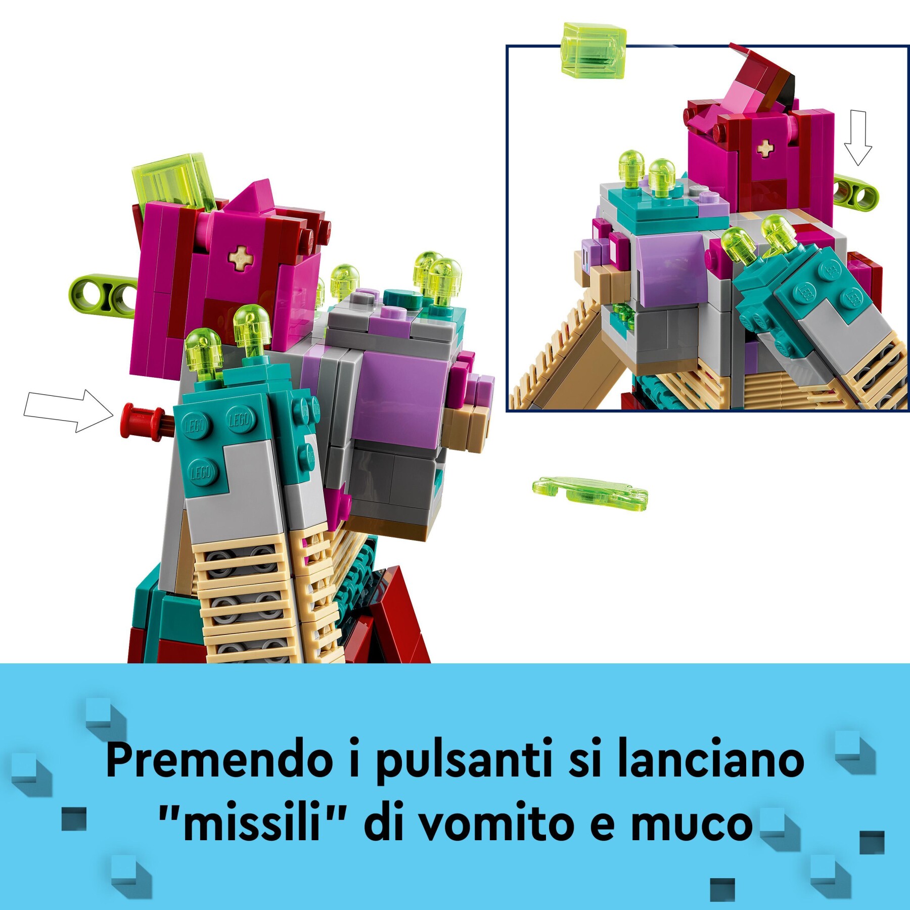 Lego minecraft 21257 legends resa dei conti con il divoratore, gioco d'azione per bambini di 8+ anni con personaggi popolari - MINECRAFT