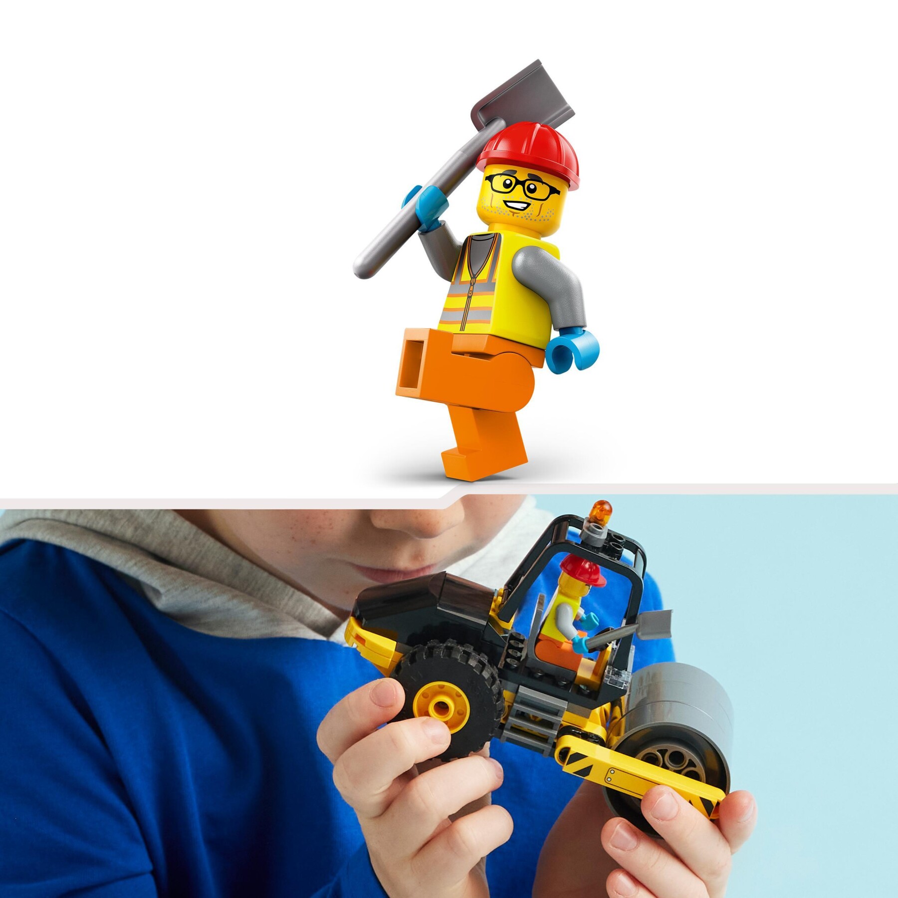 LEGO CITY 60401 RULLO COMPRESSORE, SET DI COSTRUZIONI GIOCATTOLO PER  BAMBINI DI 5+ ANNI, VEICOLO DA CANTIERE CON OPERAIO EDILE - Toys Center
