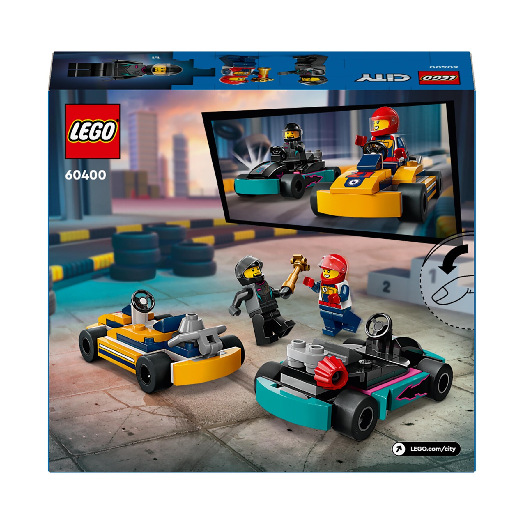 LEGO CITY 60400 GO-KART E PILOTI, MODELLINI DA COSTRUIRE DI MINI GO KART DA  CORSA, VEICOLI GIOCATTOLO PER BAMBINI DI 5+ ANNI - Toys Center