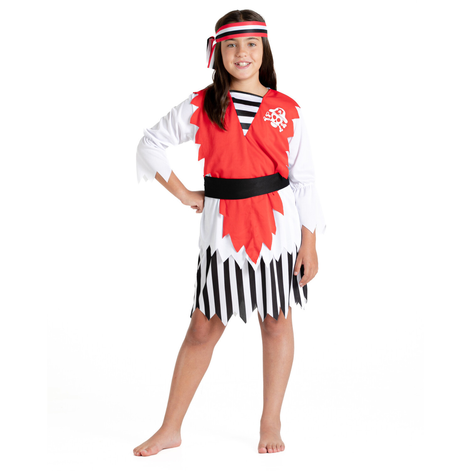 Bellissimo costume completo da “ piratessa dei caraibi ” disponibile in diverse taglie - 