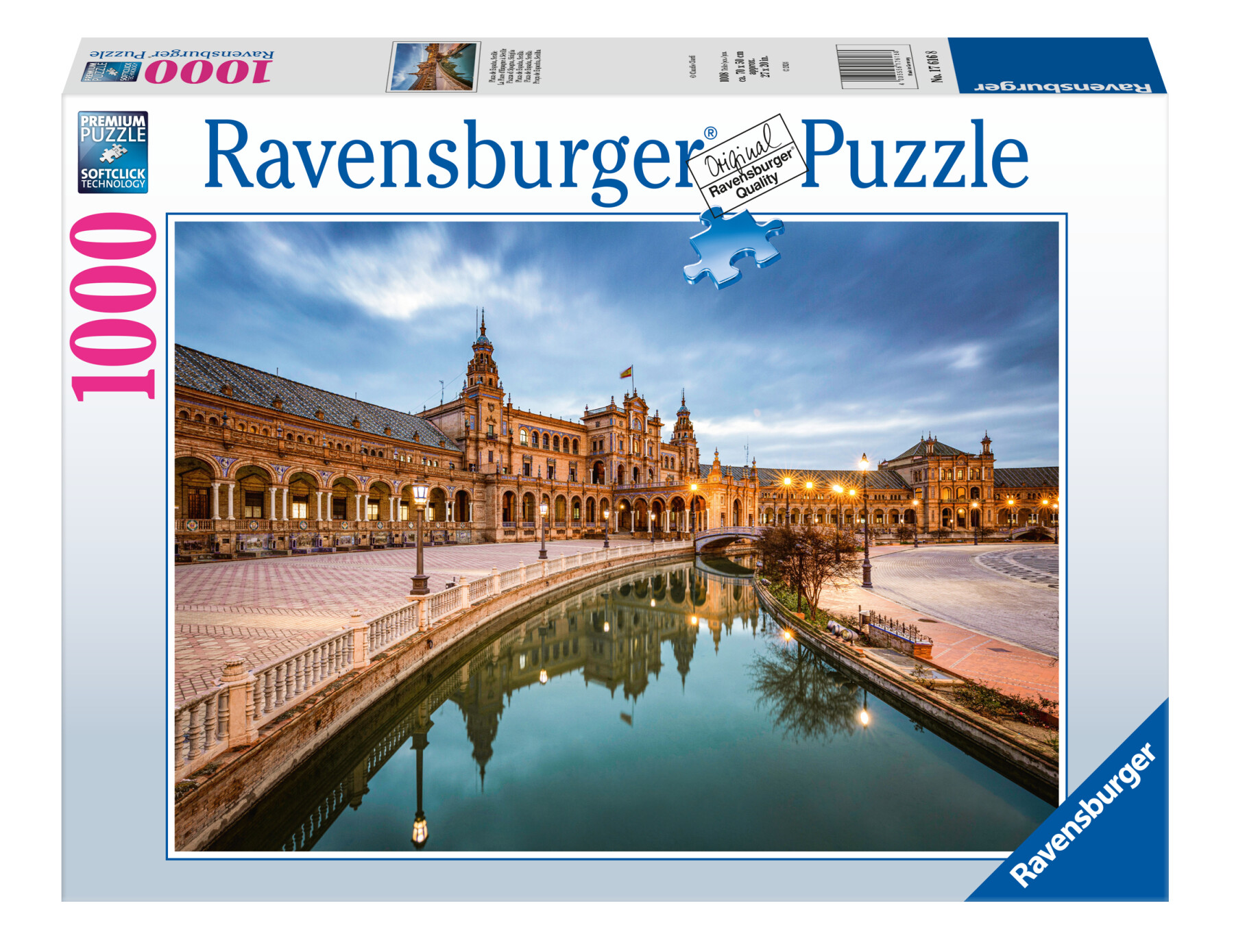 Ravensburger - puzzle piazza di spagna, siviglia, 1000 pezzi, puzzle adulti - RAVENSBURGER