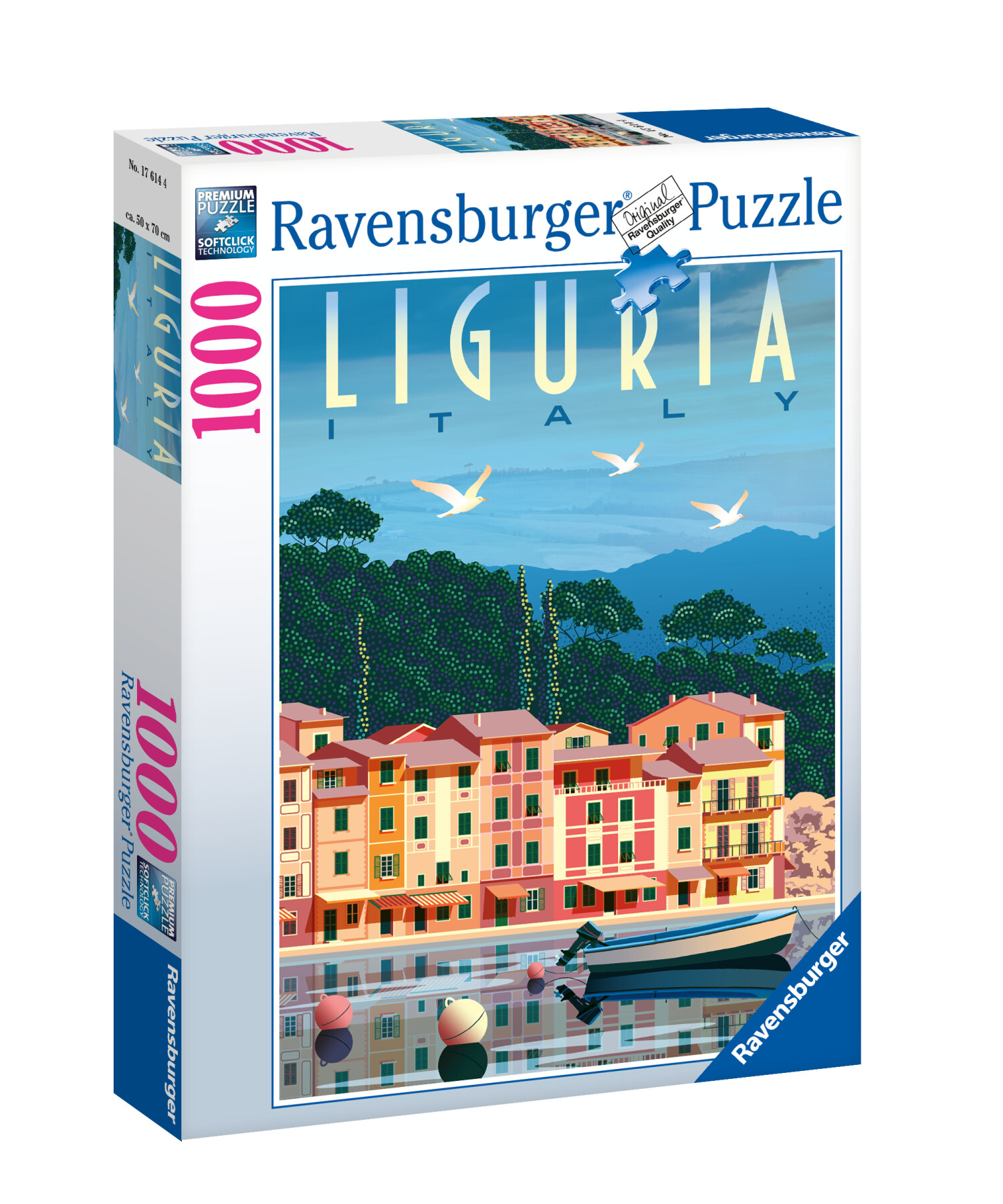 Ravensburger - puzzle cartolina dalla liguria, 1000 pezzi, puzzle adulti - RAVENSBURGER