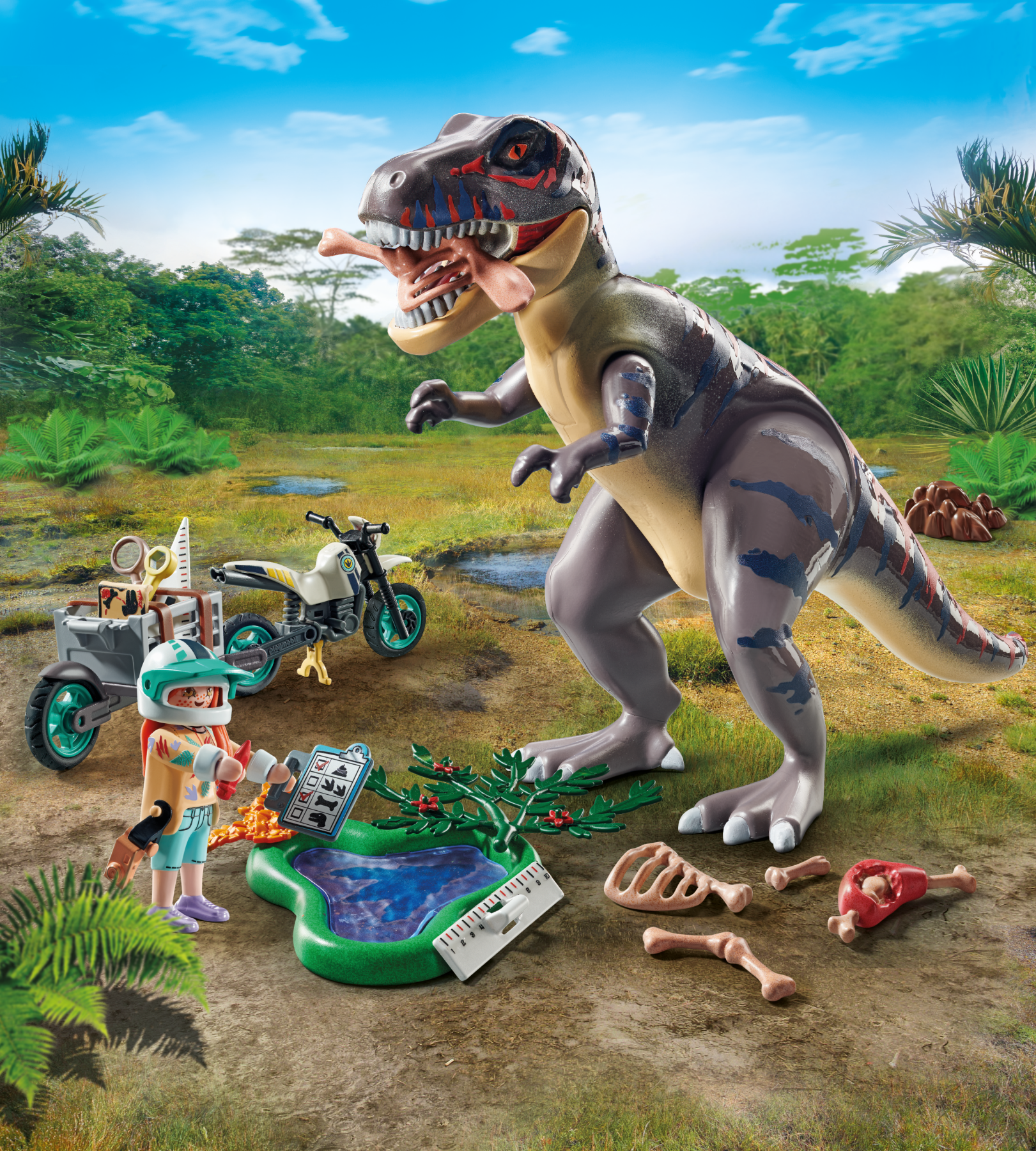 Playmobil dinos 71524 sulle tracce del t-rex per bambini dai 4 anni - Playmobil