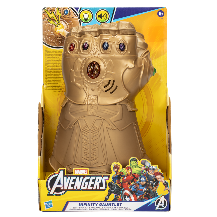 Hasbro marvel avengers, guanto dell'infinito, giocattoli per roleplay - Avengers, MARVEL