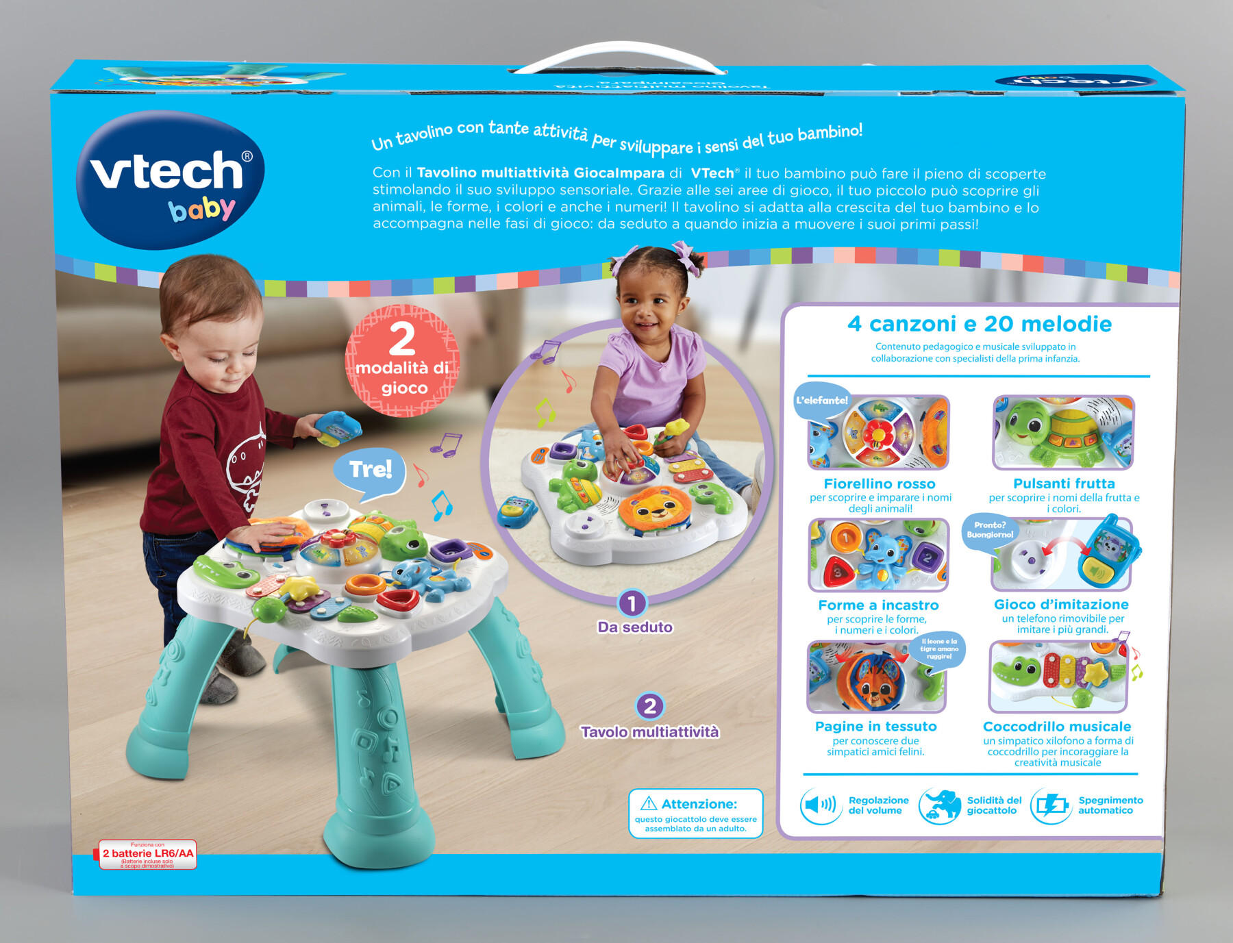 Vtech - tavolo multiattività - giocaimpara con tante attività per sviluppare i sensi del bambino! - VTECH