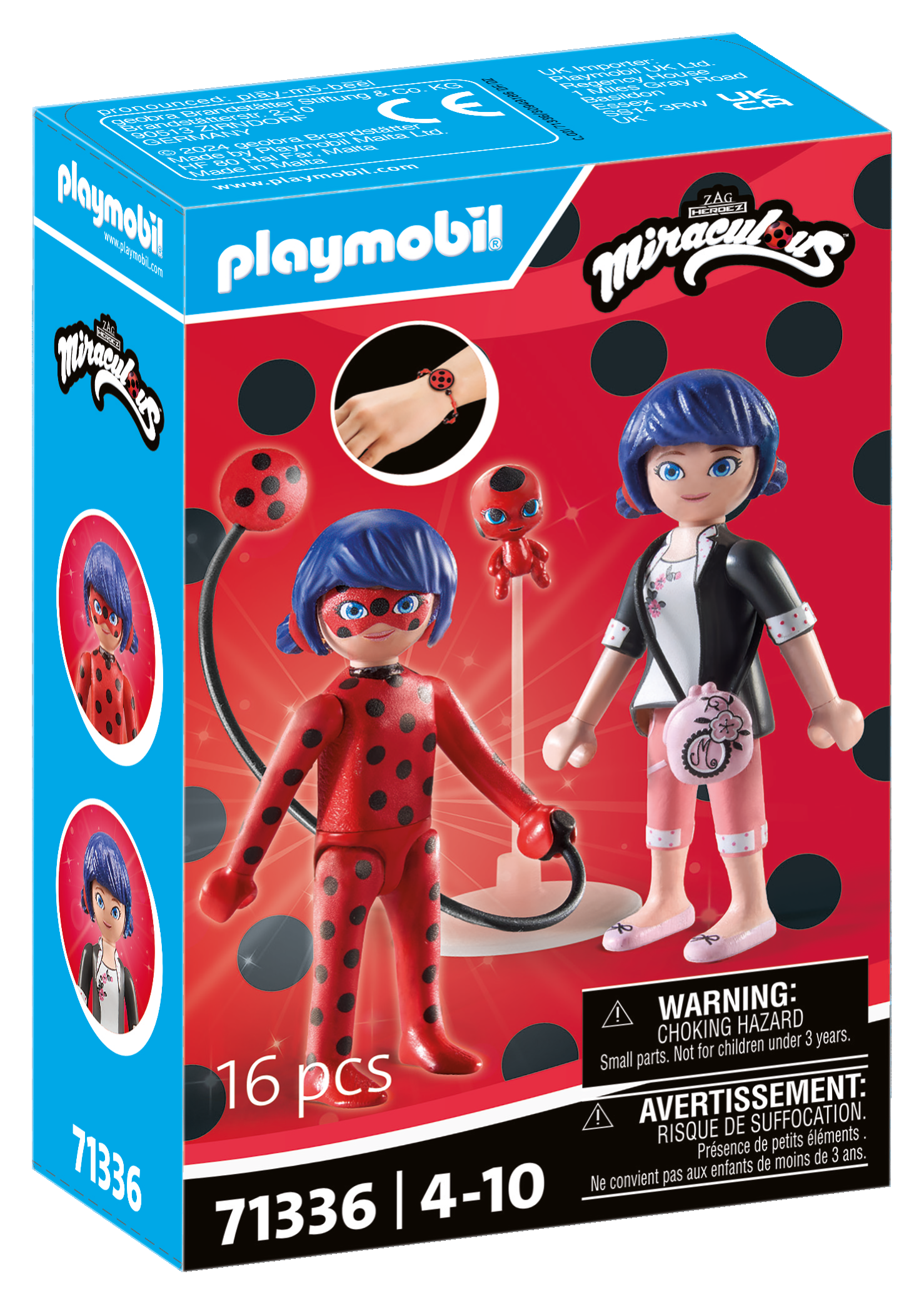 Playmobil miraculous 71336 : marinette & ladybug per bambini dai 4 anni - Playmobil
