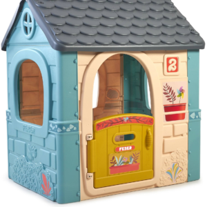 Feber casual house, casetta per bambini con porta apribile, colori pastello, per bambini/e dai 2 anni - FEBER