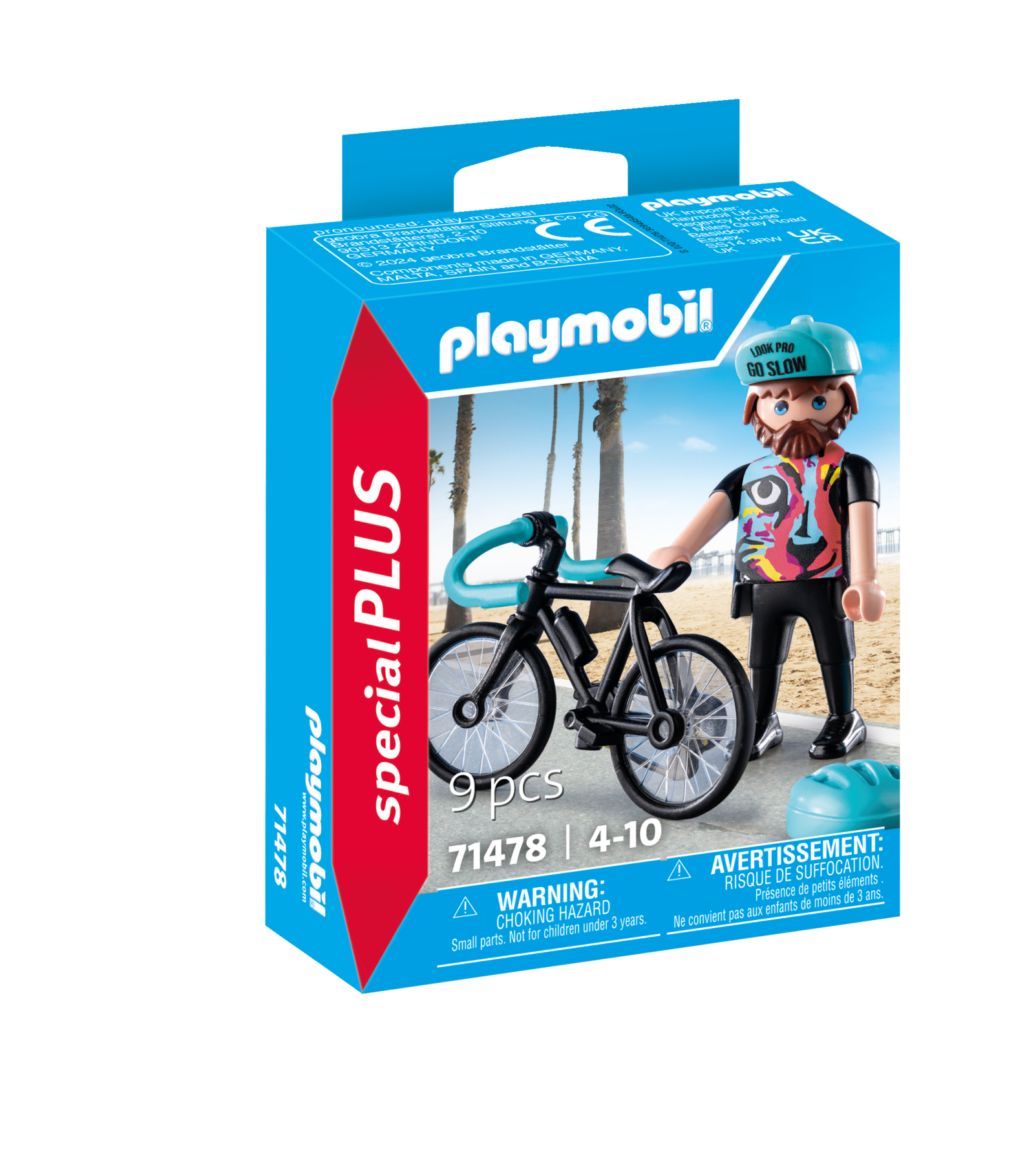 Playmobil 71478 special plus  ciclista su strada per bambini dai 4 anni - Playmobil