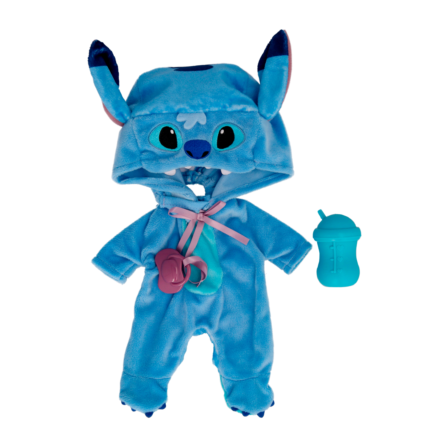 Cry babies disney stitch, bambola che indossa iconico vestito di minnie con ciuccio e biberon e piange lacrime vere - Disney Stitch