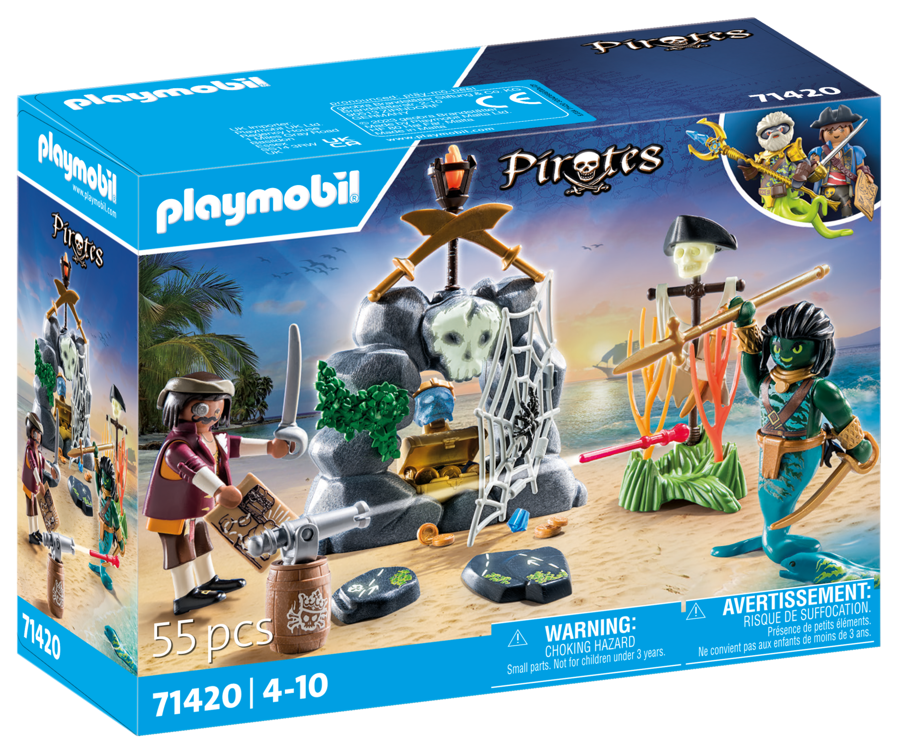 Playmobil 71420 nascondiglio del tesoro pirata per bambini dai 4 anni - Playmobil