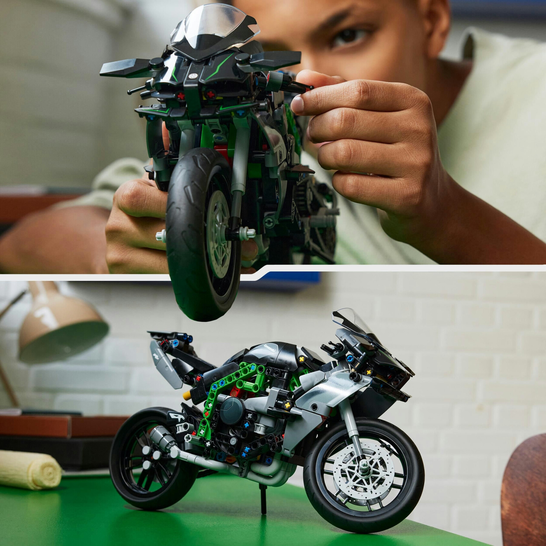 Lego technic 42170 motocicletta kawasaki ninja h2r, giochi per bambini 10+, modellino di moto giocattolo in scala da costruire - LEGO TECHNIC