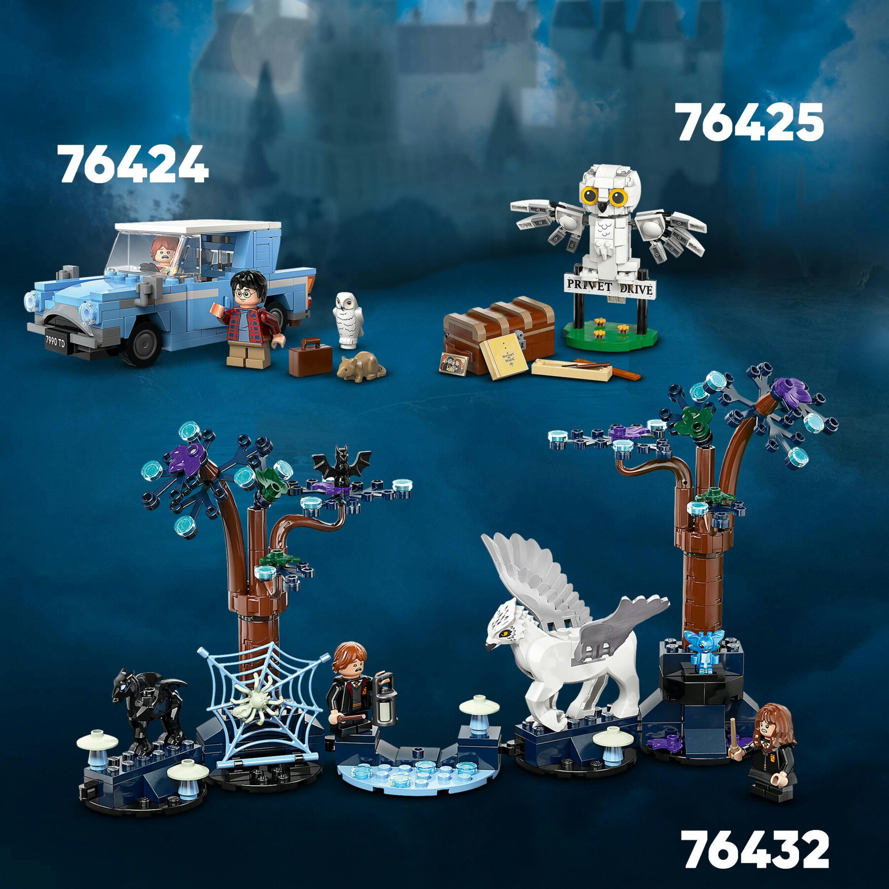 Lego harry potter 76425 edvige al numero 4 di privet drive, gioco per bambini 7+, modellino da costruire di civetta delle nevi - Harry Potter, LEGO® Harry Potter™