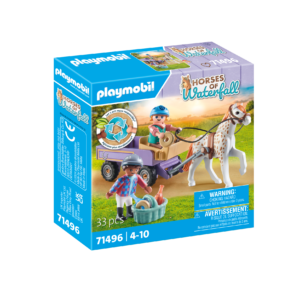Playmobil horse of waterfall 71496  carrozza con pony per bambini dai 4 anni - Playmobil