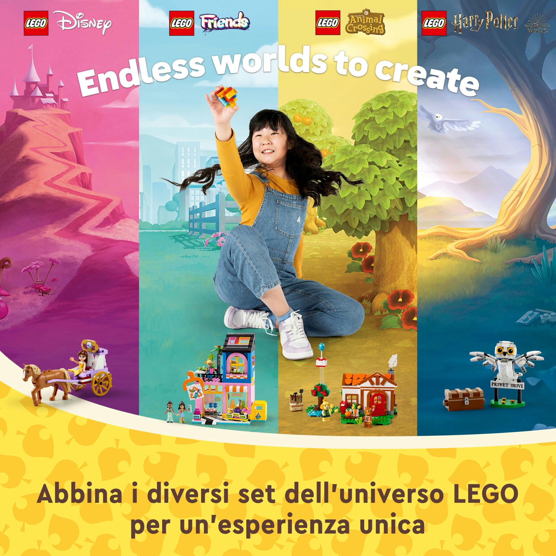 Lego animal crossing 77049 benvenuta, fuffi! casa giocattolo da costruire, giochi creativi per bambini 6+ con 2 personaggi - Lego Animal Crossing