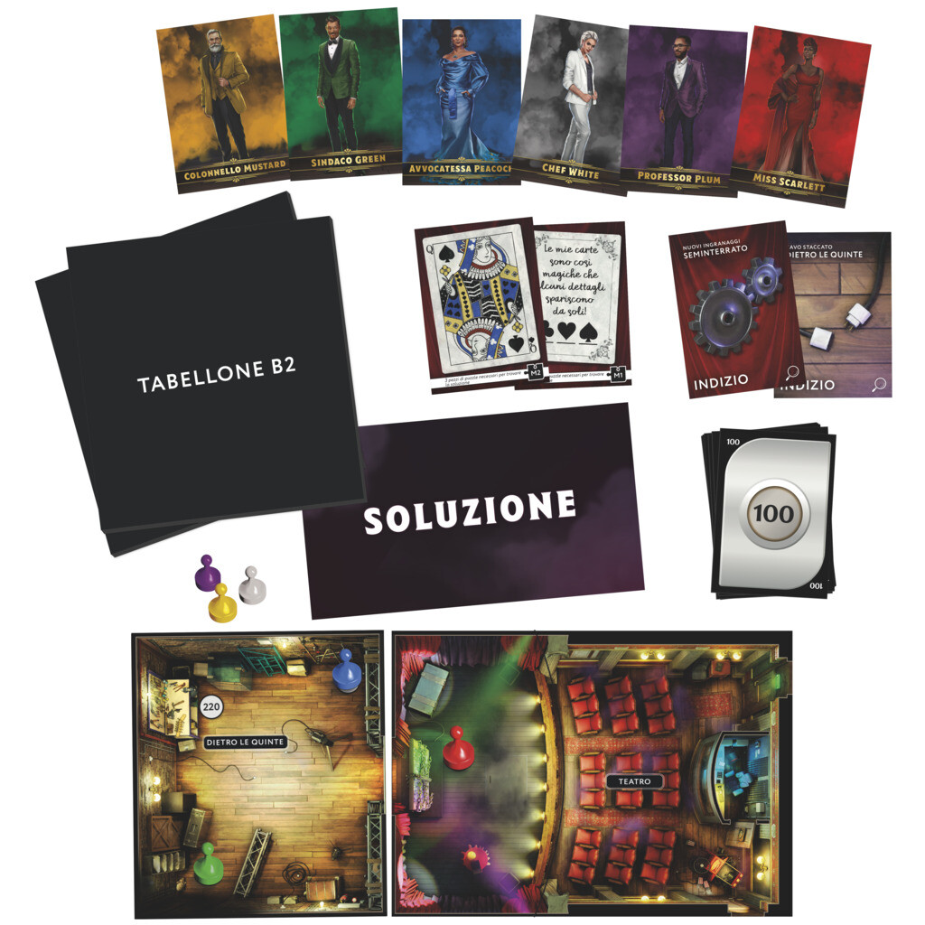 Hasbro gaming - cluedo escape il club dell'illusionista, gioco di mistero in versione escape room - HASBRO GAMING