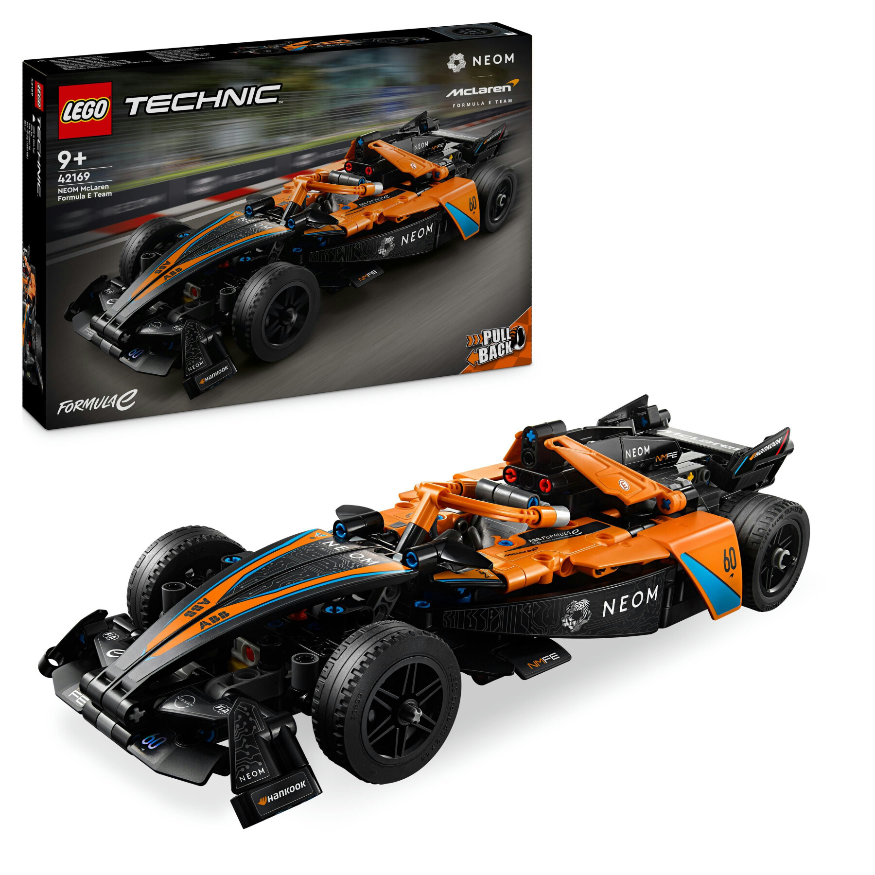 Lego technic 42169 neom mclaren formula e race car, macchina giocattolo per bambini 9+, modellino di auto f1 da costruire - LEGO TECHNIC